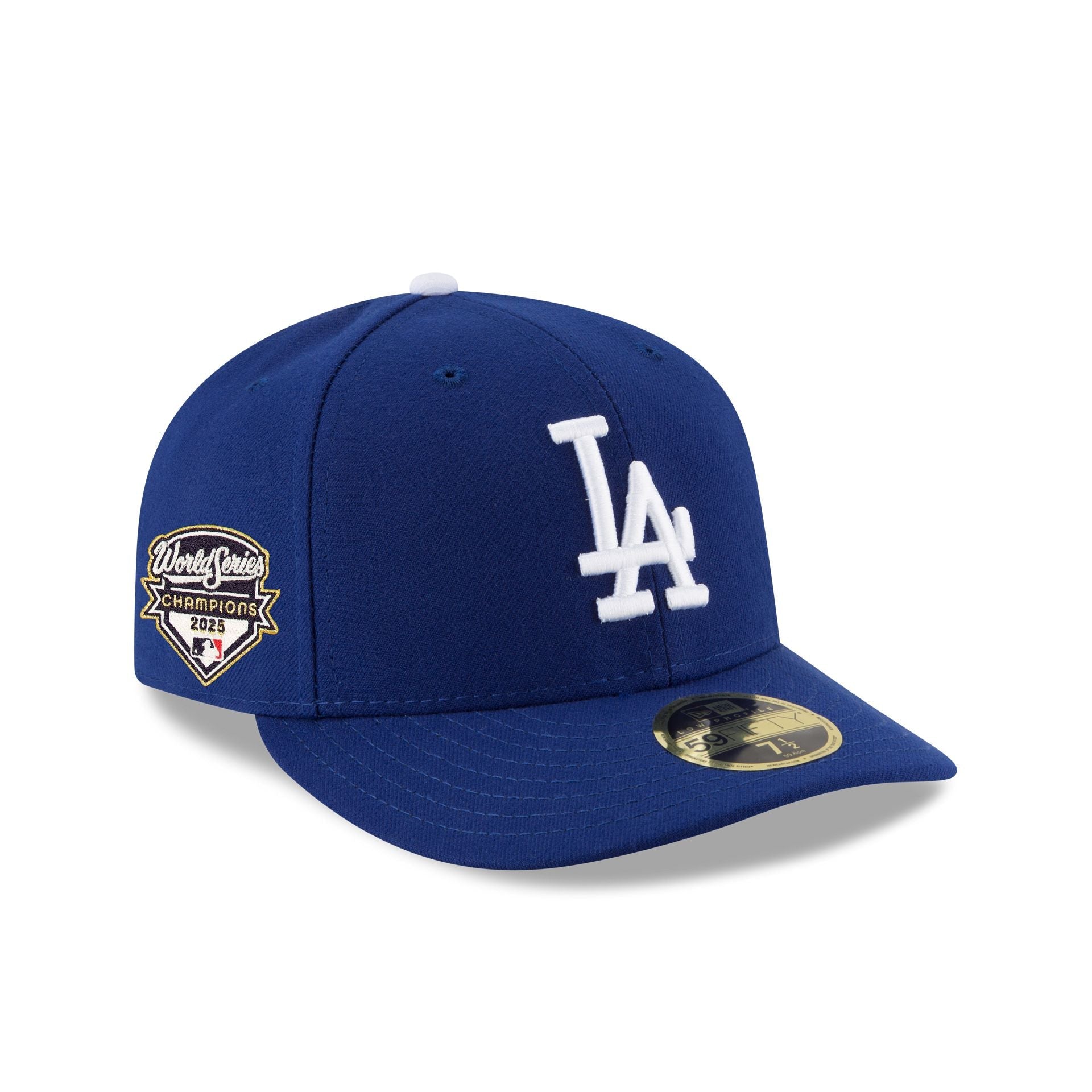 Los Angeles Dodgers 2025 World Series Champions Side Patch Low Profile 59FIFTY Fitted Hat
