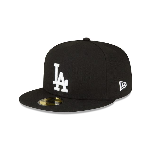 Los Angeles Dodgers Sidepatch Black 59FIFTY Fitted Hat