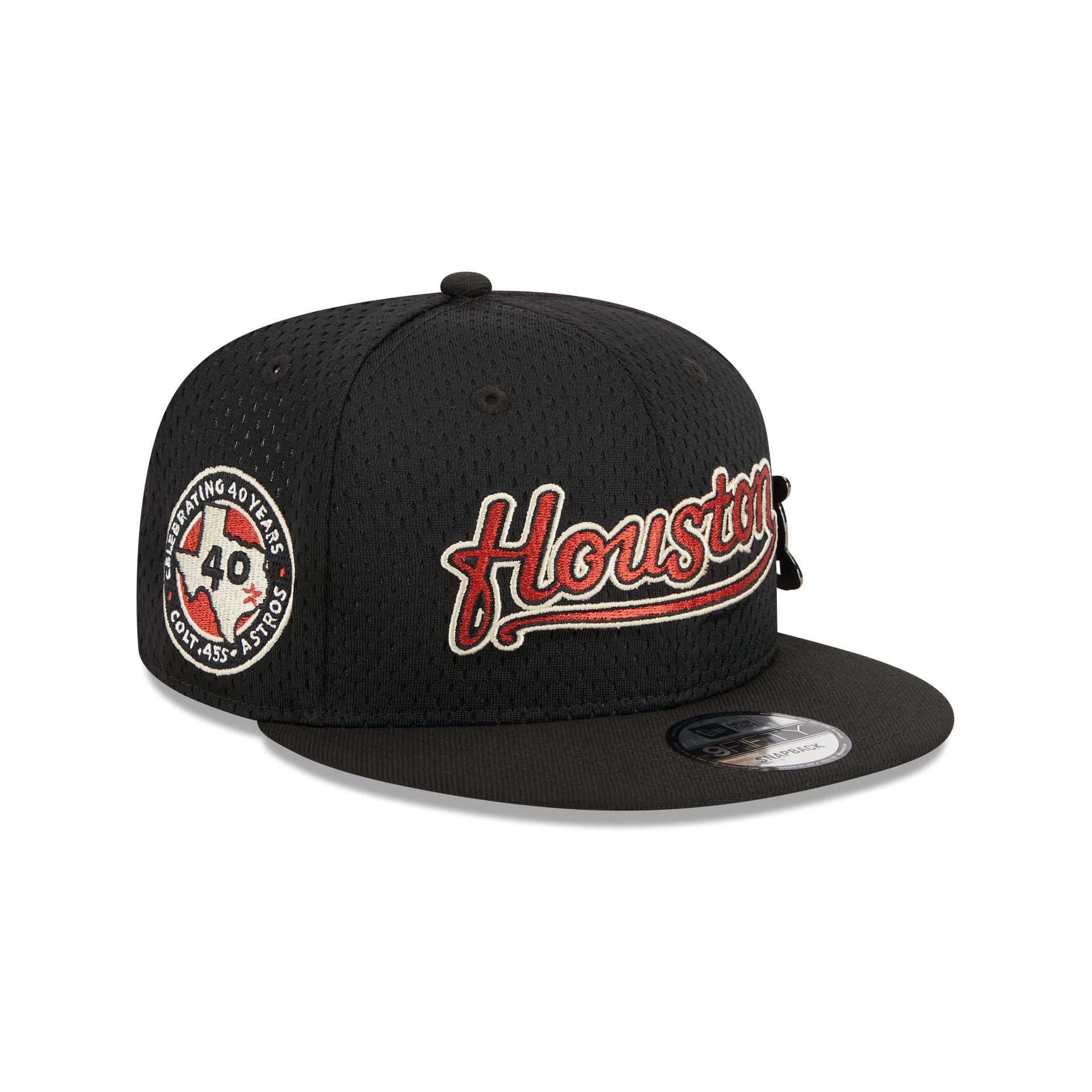 Houston Astros Post-Up Pin 9FIFTY Snapback Hat