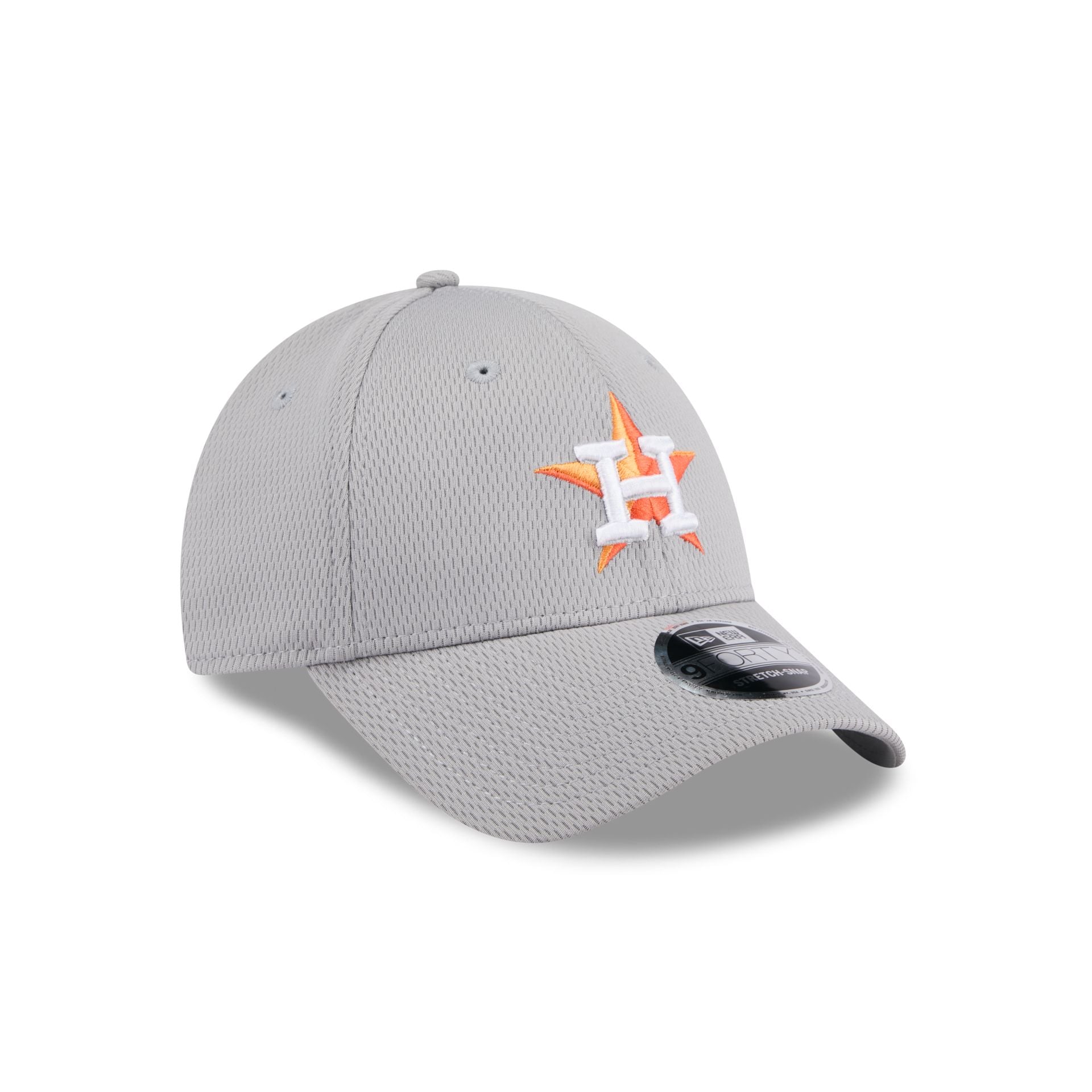 Houston Astros Gray 9FORTY Stretch-Snap Hat