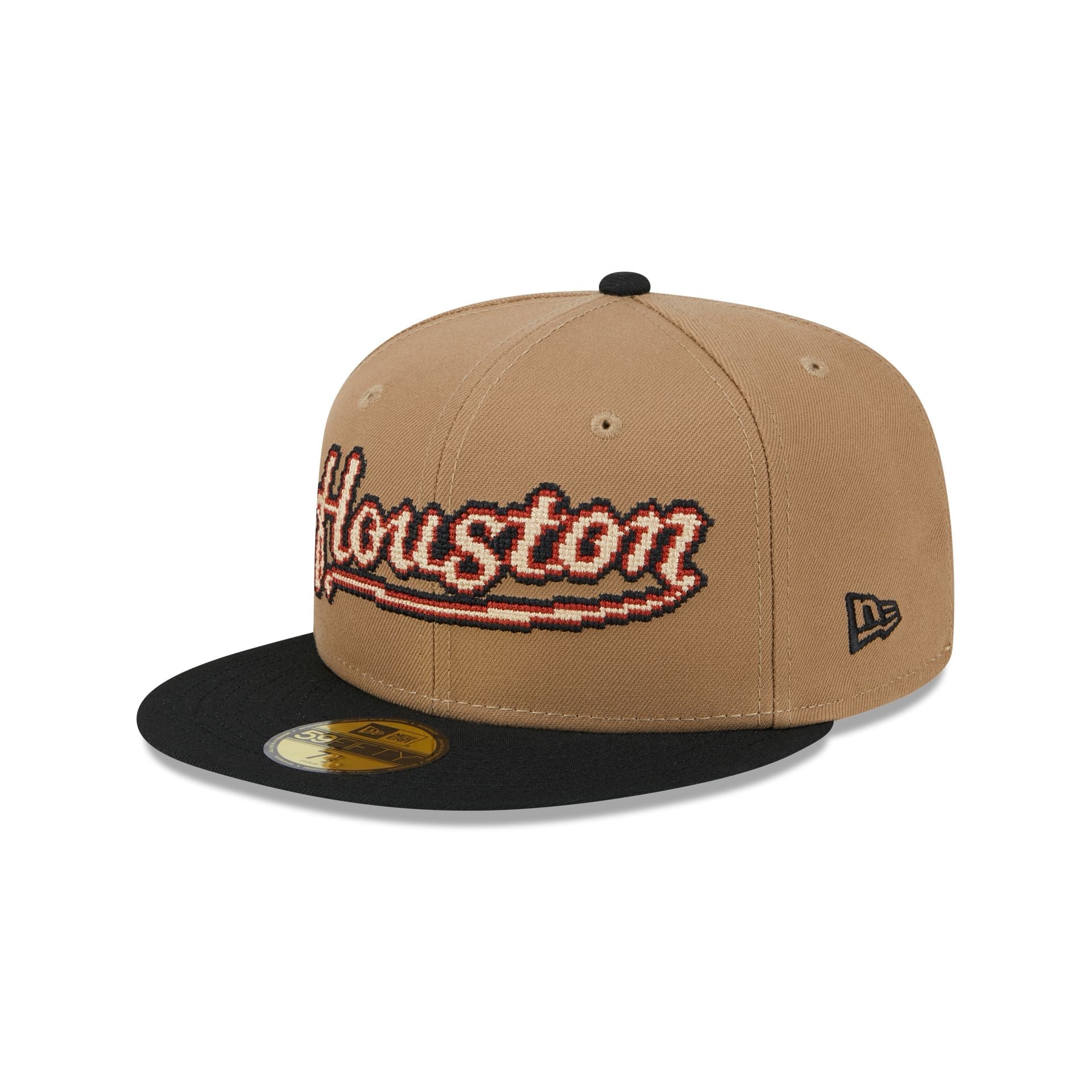 Houston Astros Classic 8-Bit Wordmark 59FIFTY Fitted Hat