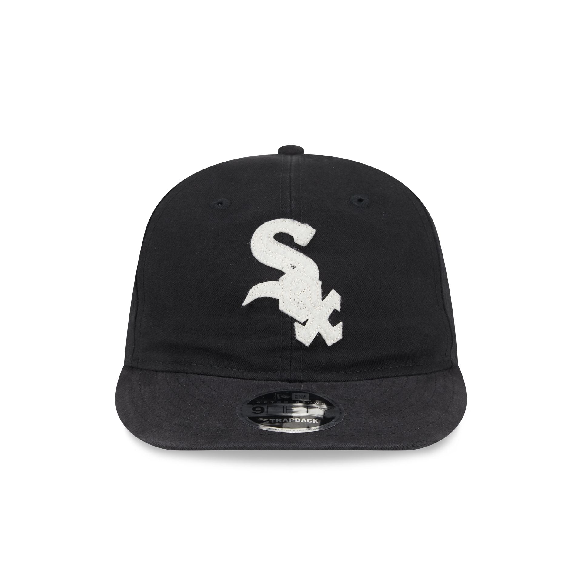 Chicago White Sox Canvas Felt Retro Crown 9FIFTY Strapback Hat