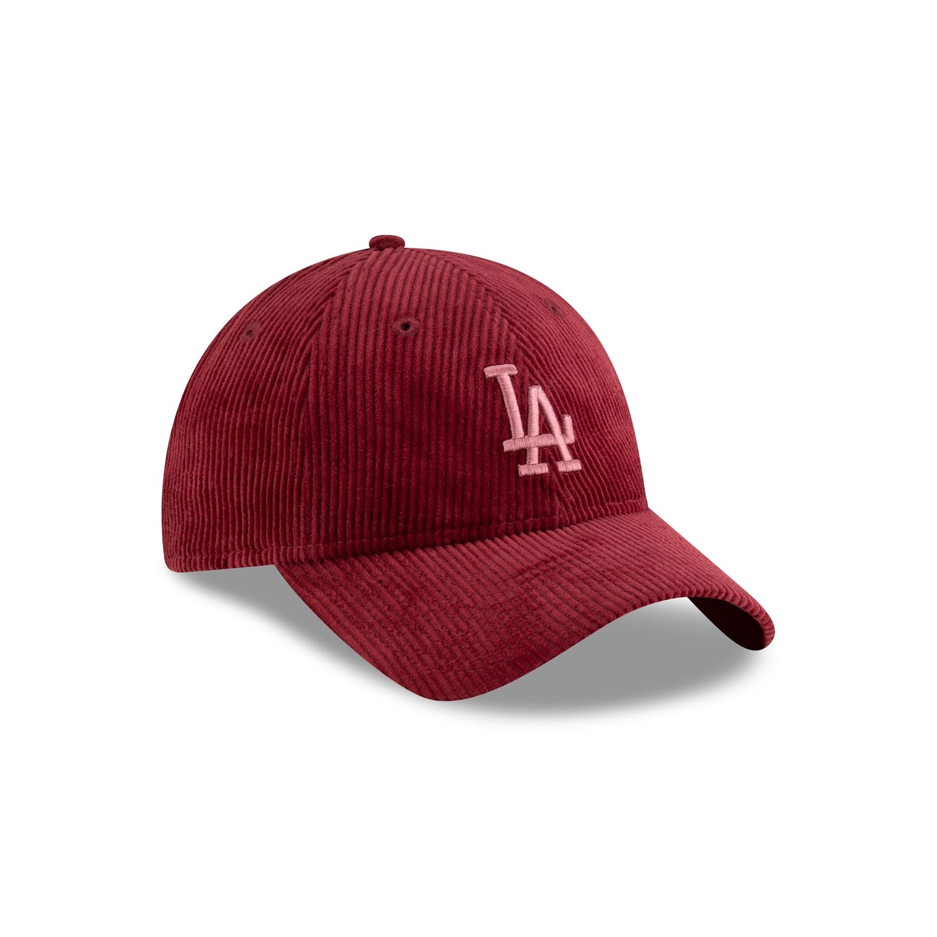 Los Angeles Dodgers Women's Red Velvet Cord 9TWENTY Adjustable Hat