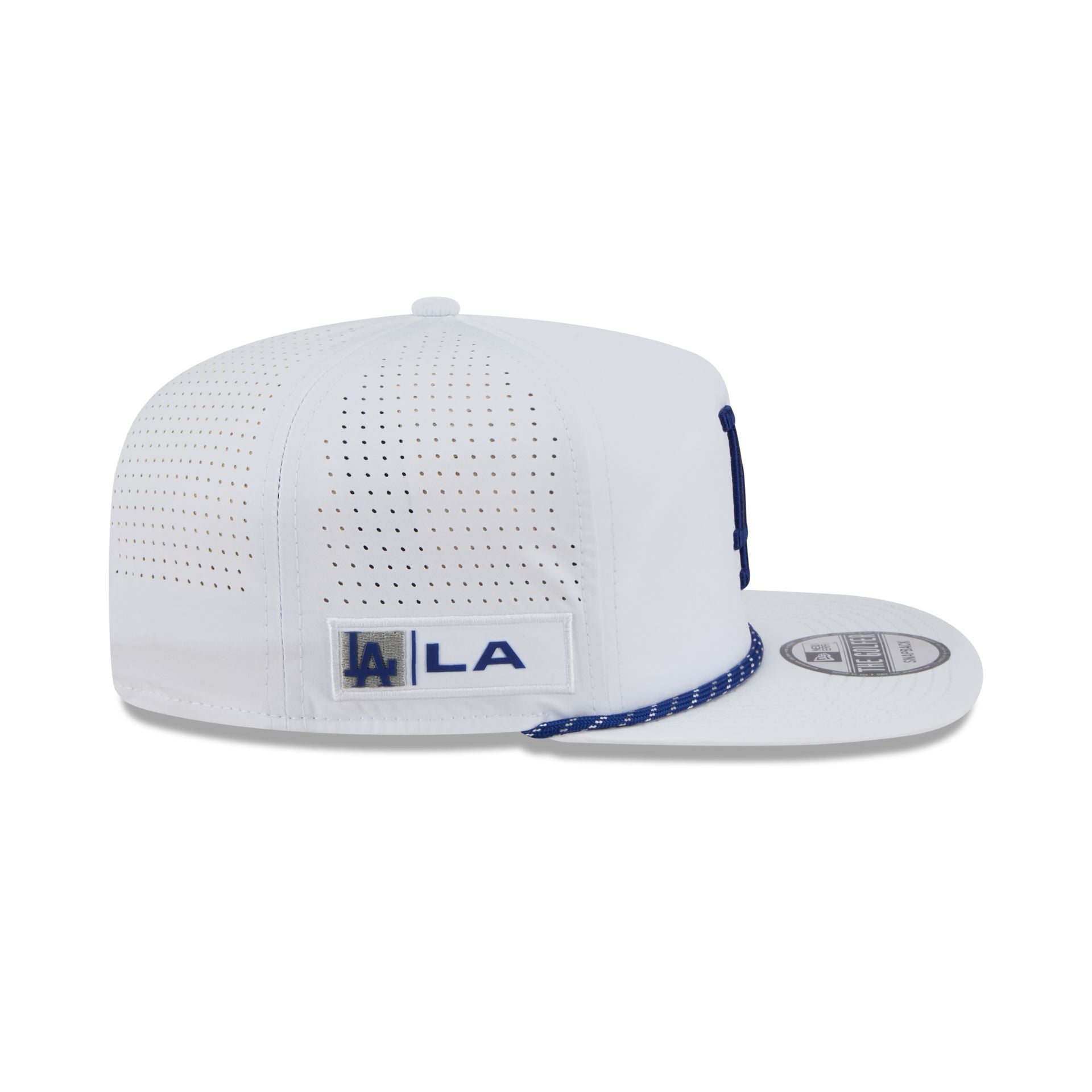 Los Angeles Dodgers Optic White Performance Rope Golfer Hat