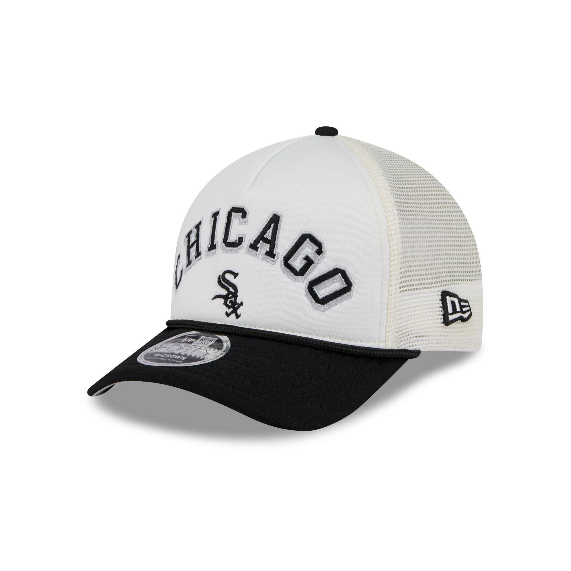 Chicago White Sox Chrome Arch 9FORTY M-Crown A-Frame Trucker Hat
