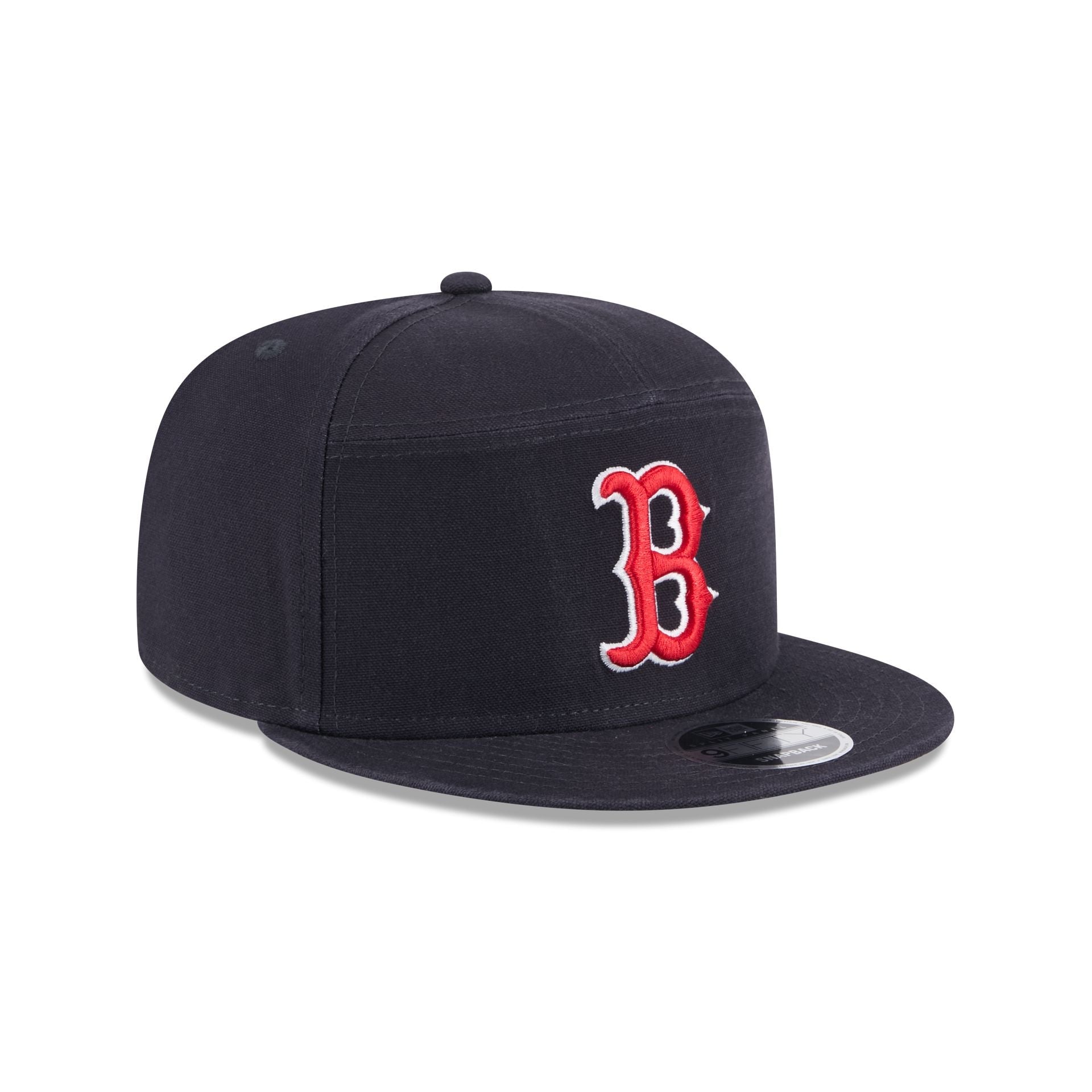 Boston Red Sox Cotton Canvas Split Panel 9FIFTY Trucker Hat