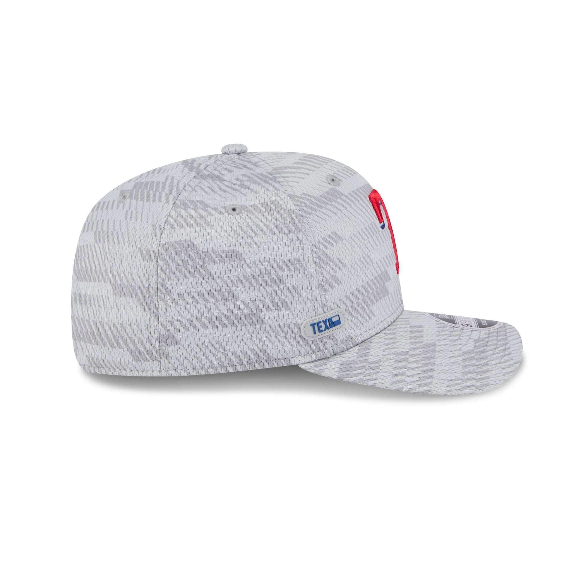 Texas Rangers 2025 Clubhouse Gray 9SEVENTY Stretch-Snap Hat