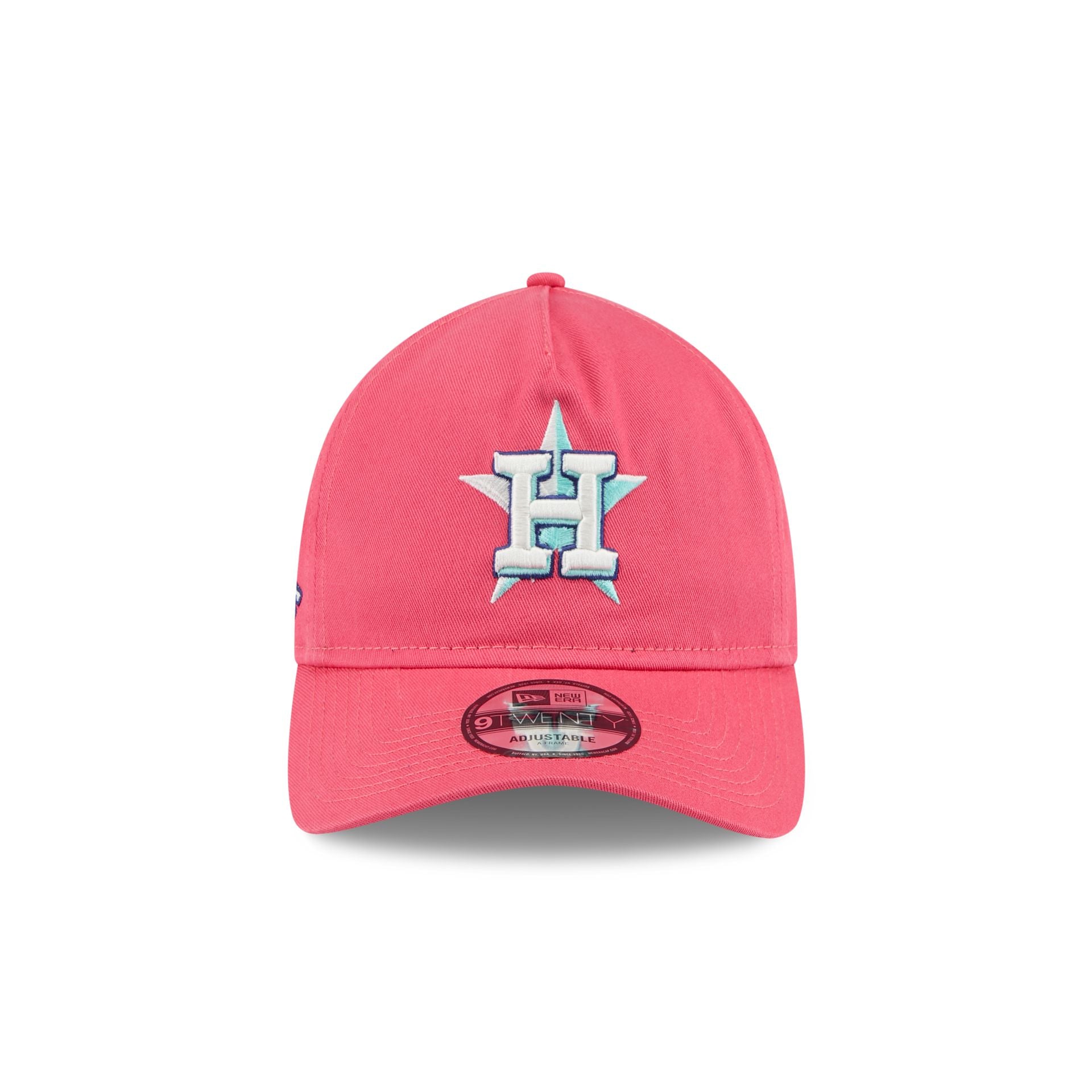 Houston Astros Coral 9TWENTY A-Frame Adjustable Hat