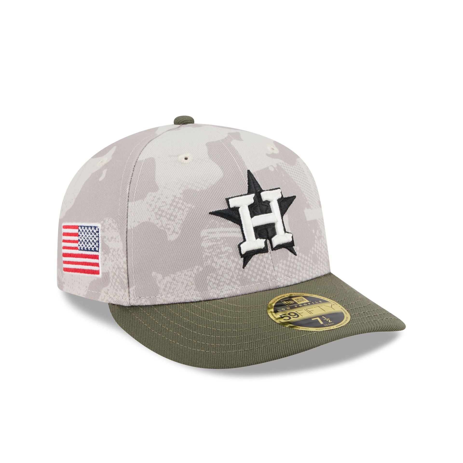 Houston Astros Armed Forces Day 2025 Low Profile 59FIFTY Fitted Hat
