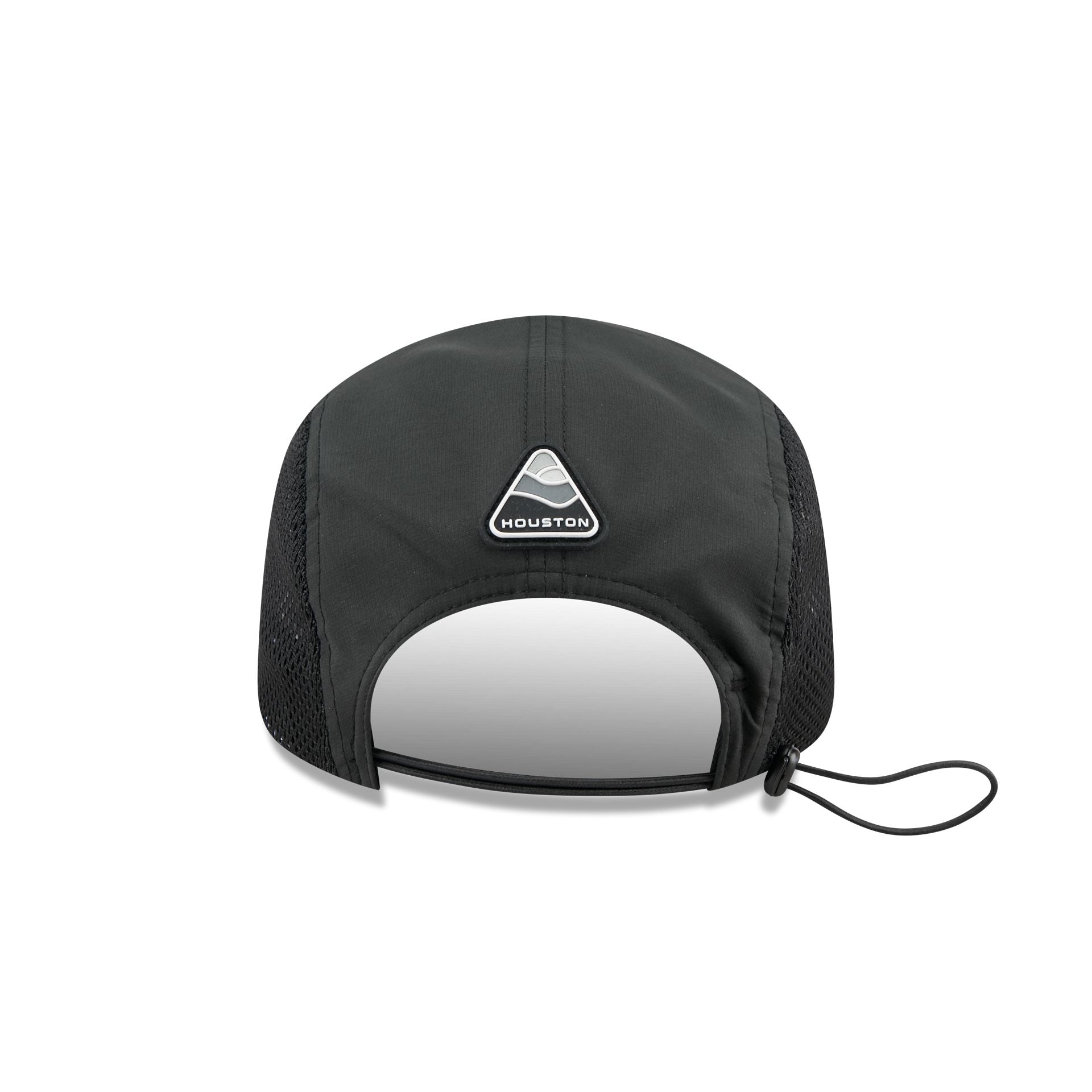 Houston Astros Black Poly Runner Adjustable Hat