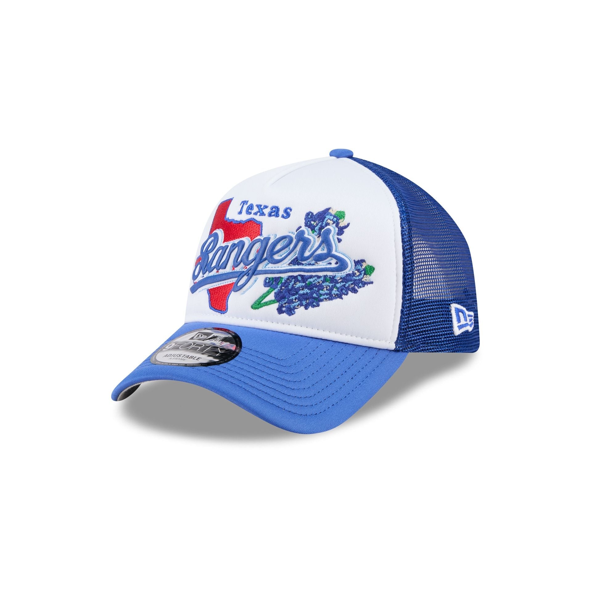 Texas Rangers State Flower 9FORTY A-Frame Trucker Hat