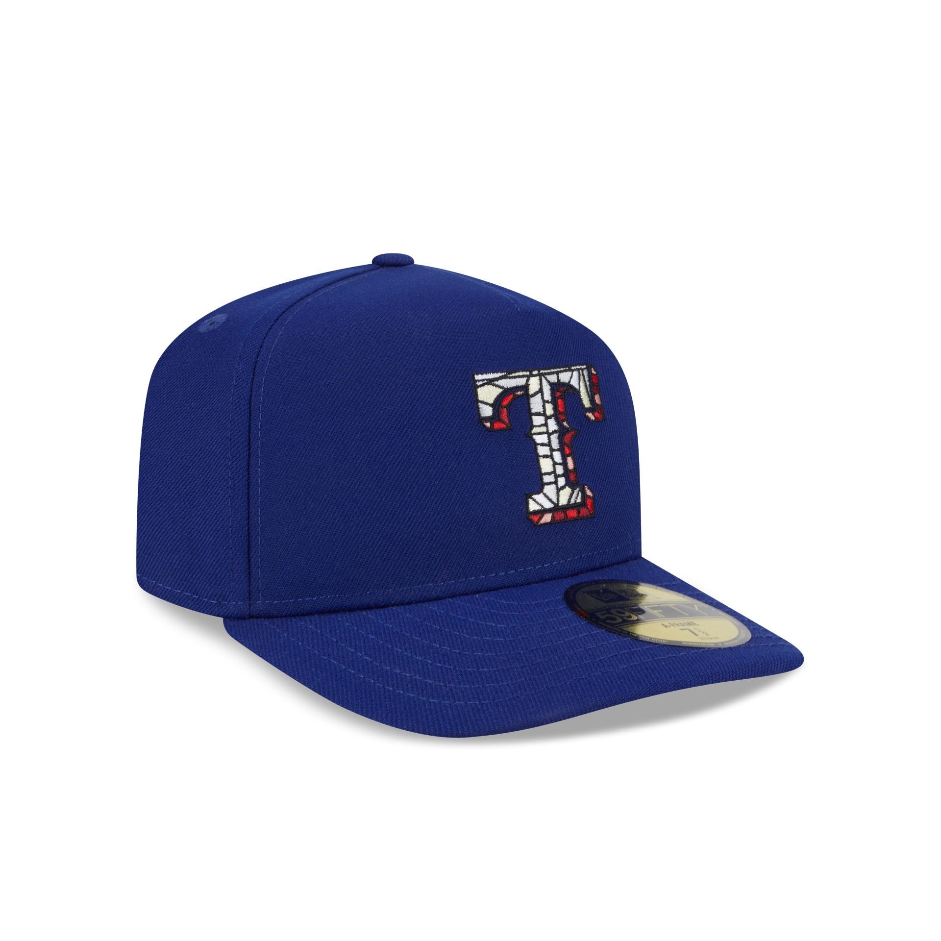 Texas Rangers Stained Glass 59FIFTY A-Frame Fitted Hat
