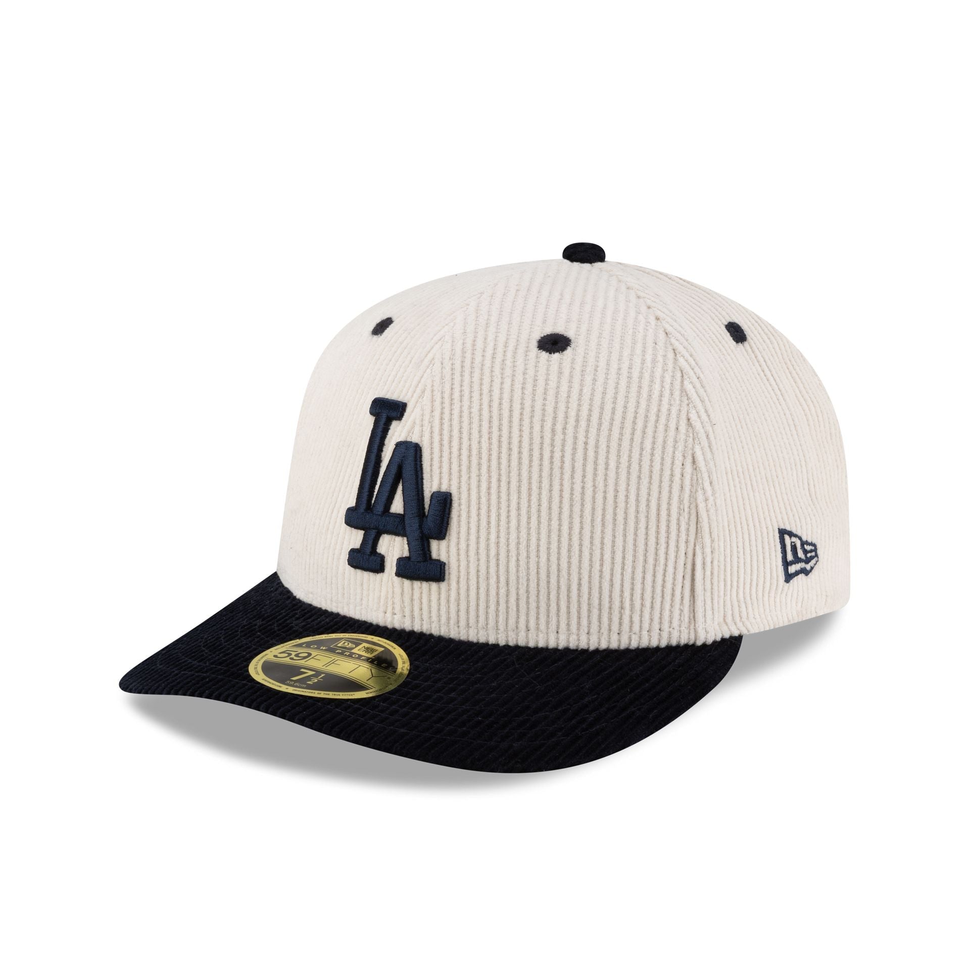 Los Angeles Dodgers Cord Cream Low Profile 59FIFTY Fitted Hat