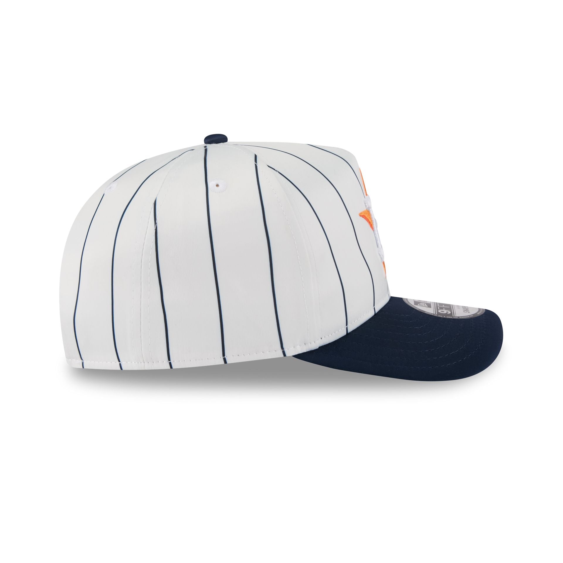 Houston Astros Satin Pinstripe 9FIFTY A-Frame Snapback Hat