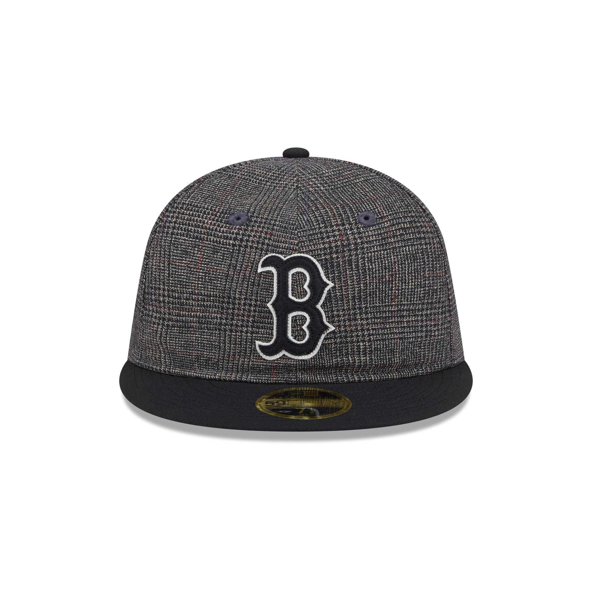Boston Red Sox Plaid Retro Crown 59FIFTY Fitted Hat