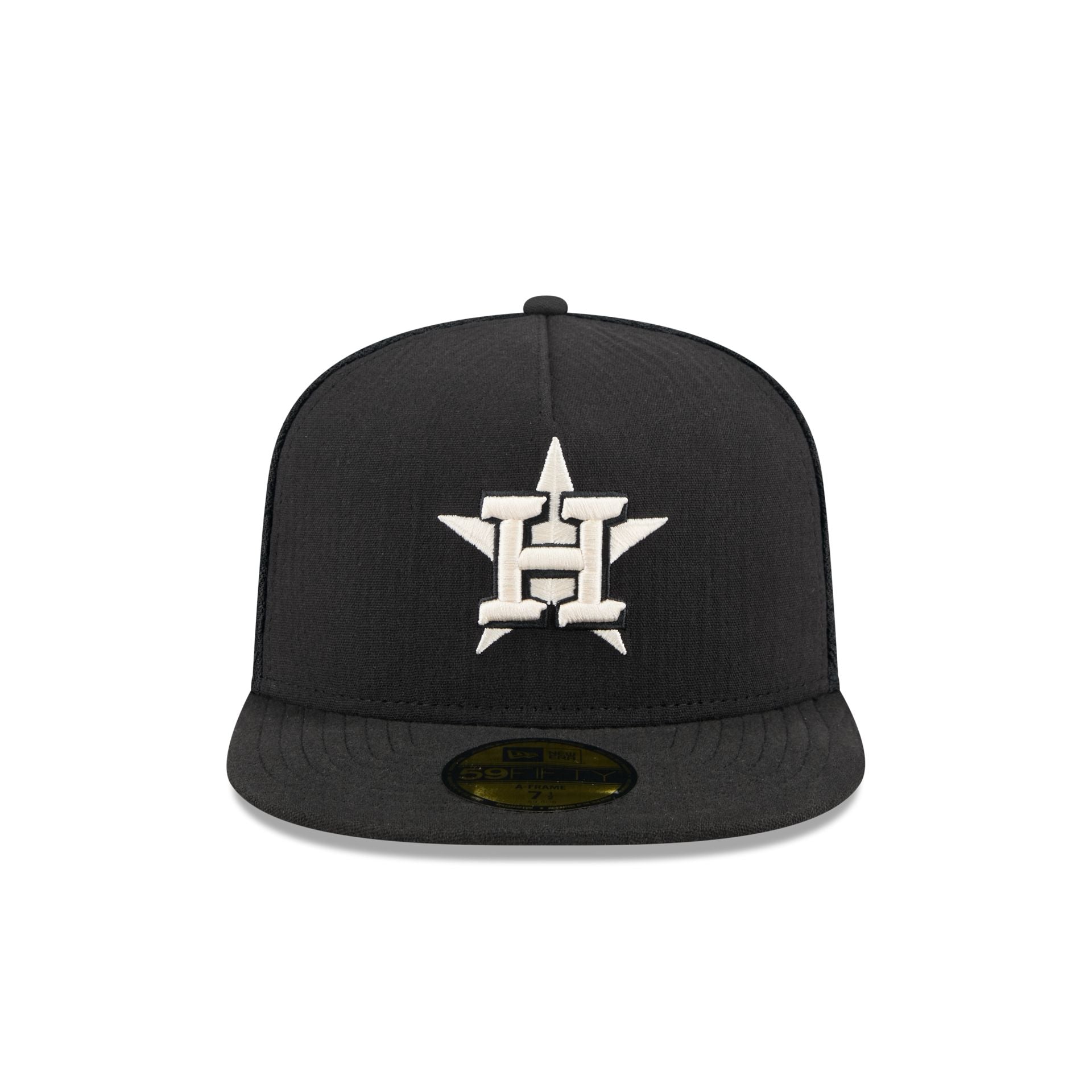 Houston Astros Black Mesh 59FIFTY A-Frame Fitted Hat