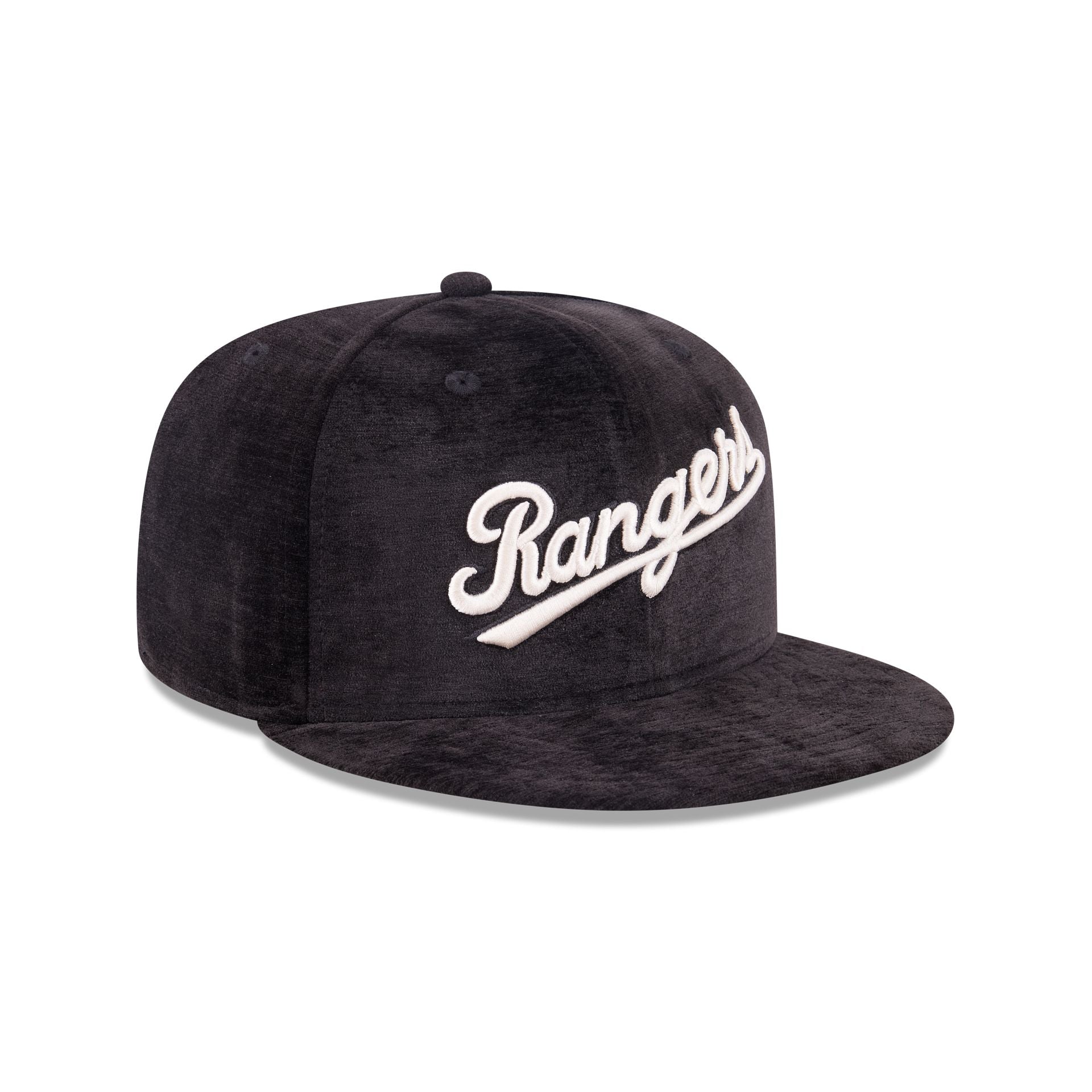 Texas Rangers Black Velvet 59FIFTY Fitted Hat