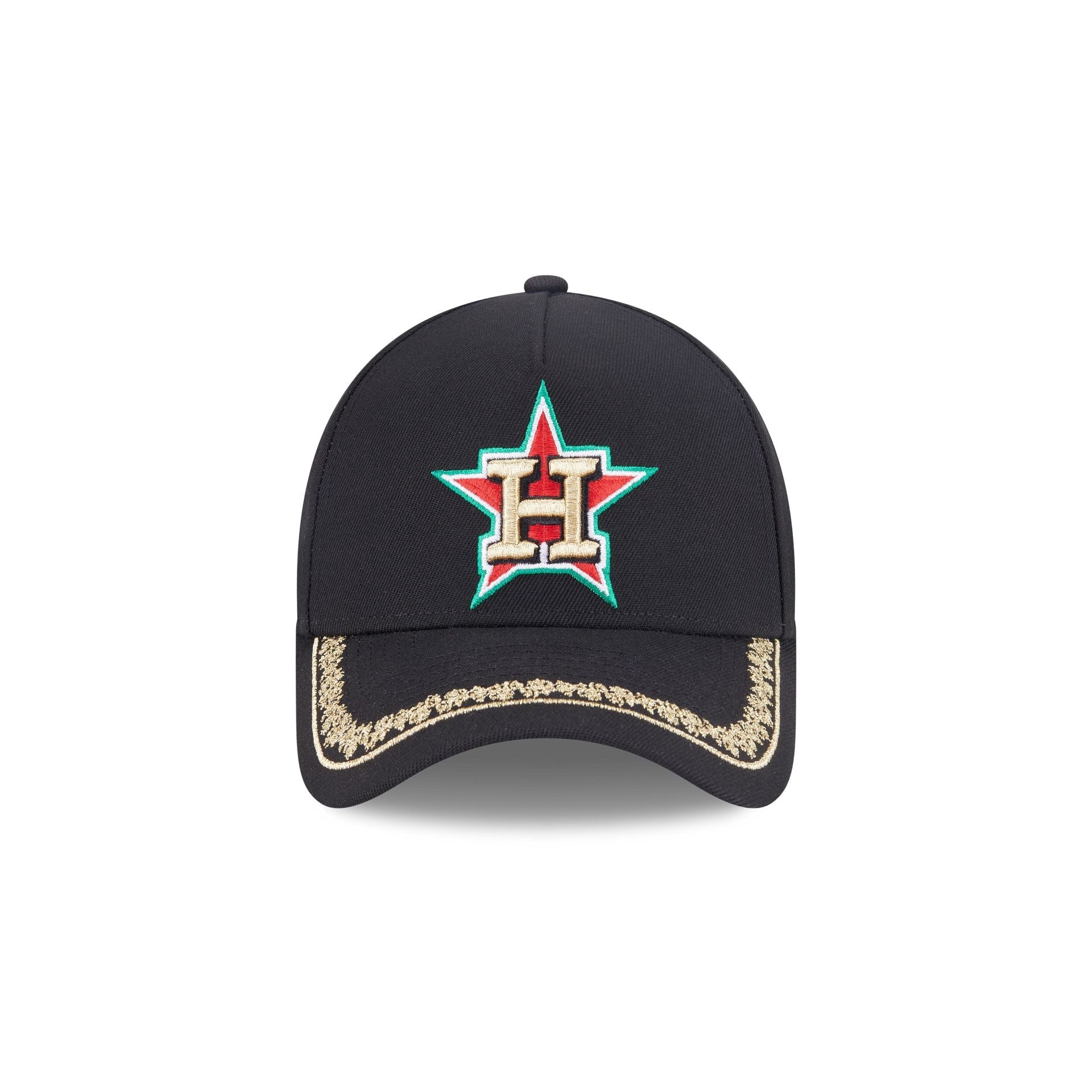 Houston Astros Ornate Visor 9FORTY A-Frame Snapback Hat