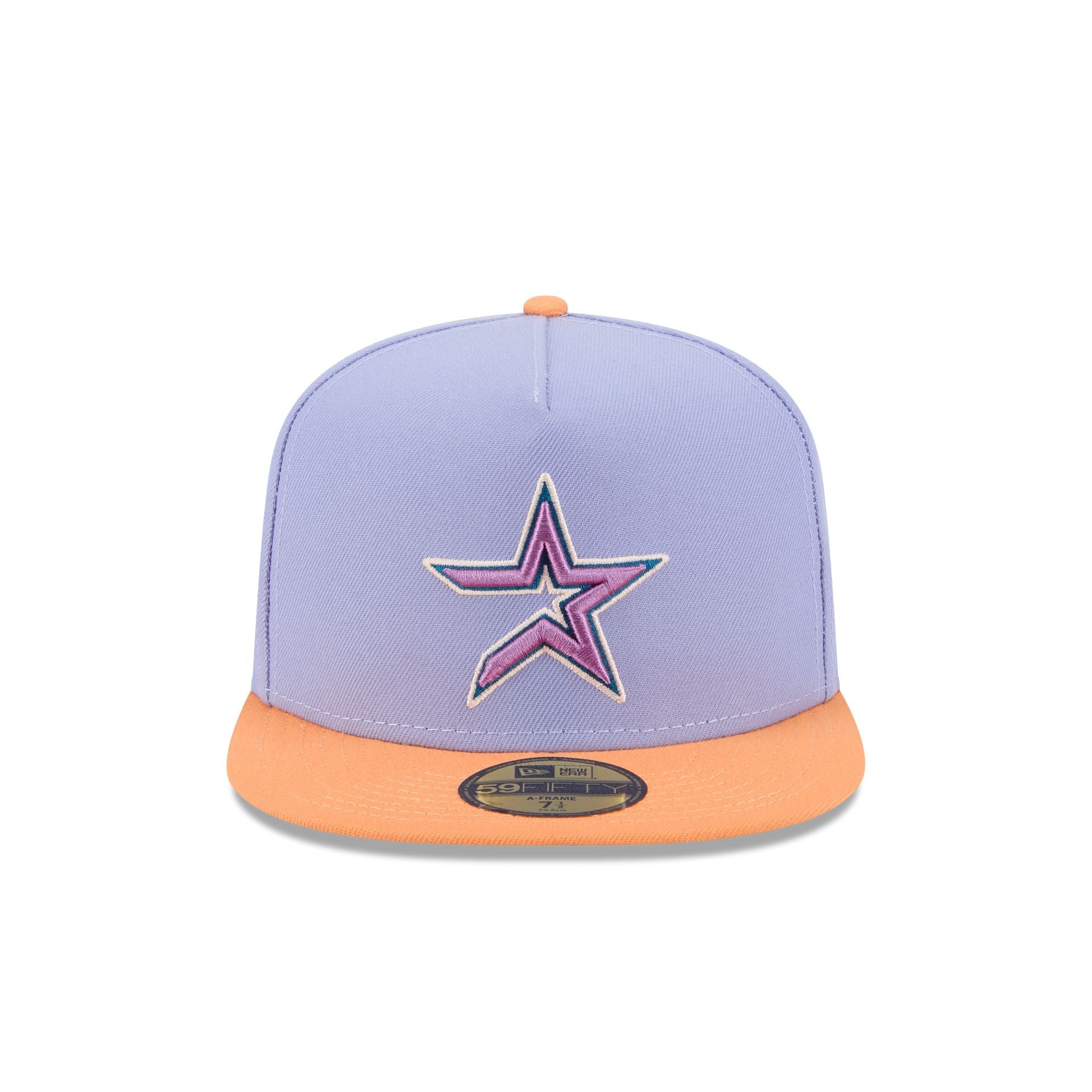 Houston Astros Lavender 59FIFTY A-Frame Fitted Hat
