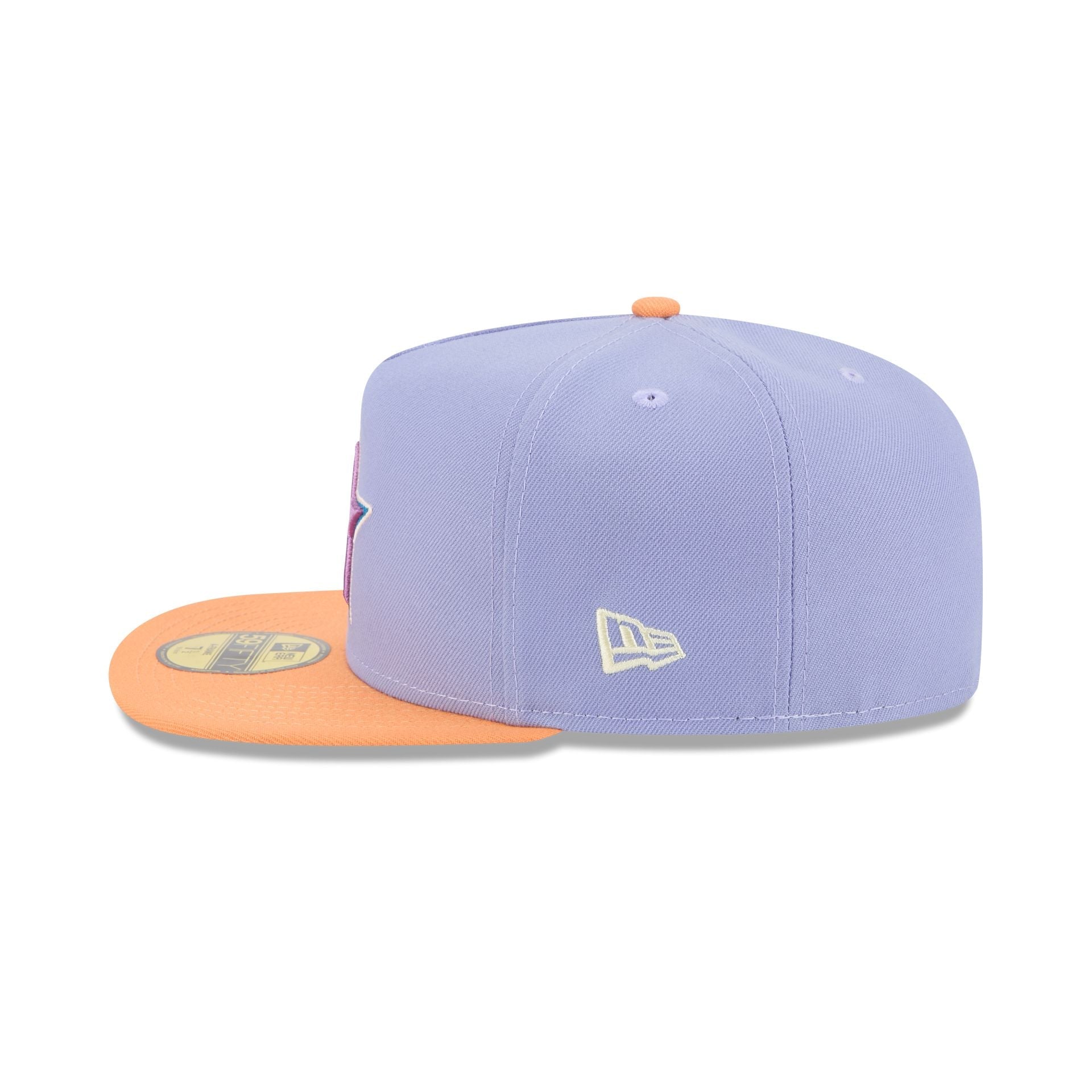 Houston Astros Lavender 59FIFTY A-Frame Fitted Hat