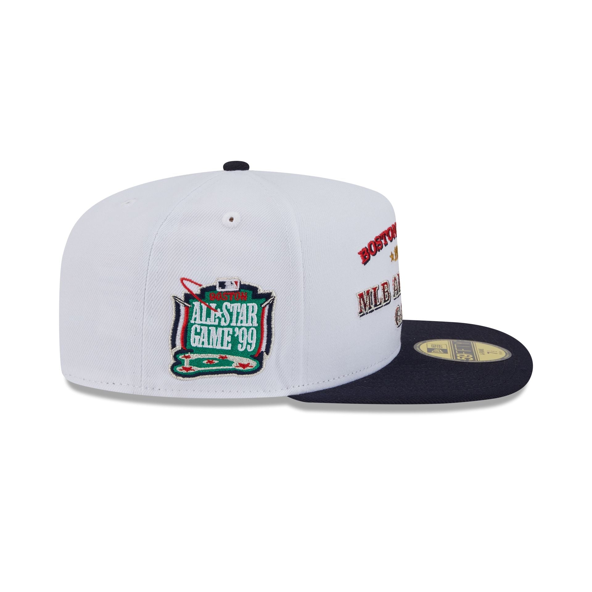 Boston Red Sox Summer Derby White 59FIFTY A-Frame Fitted Hat