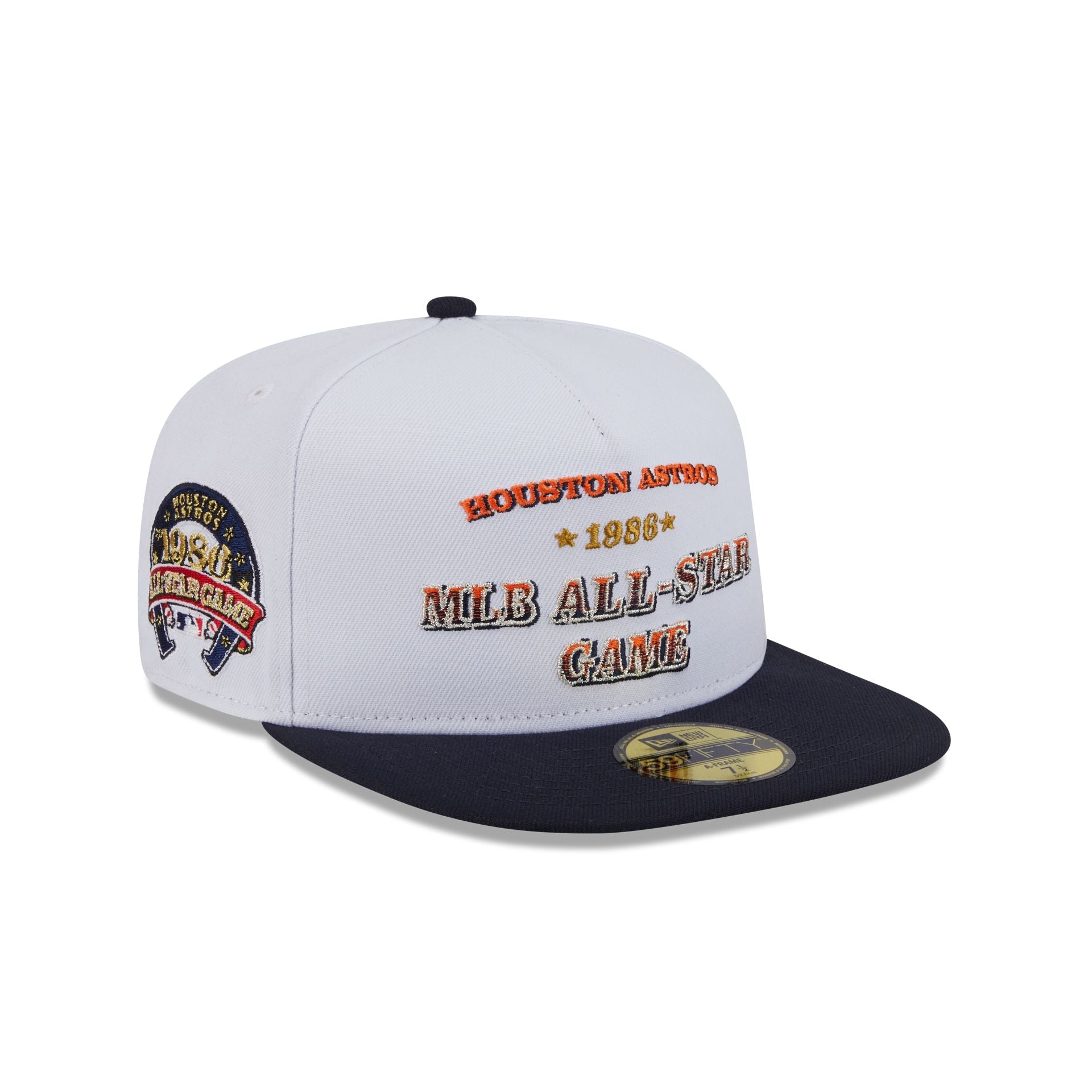 Houston Astros Summer Derby White 59FIFTY A-Frame Fitted Hat