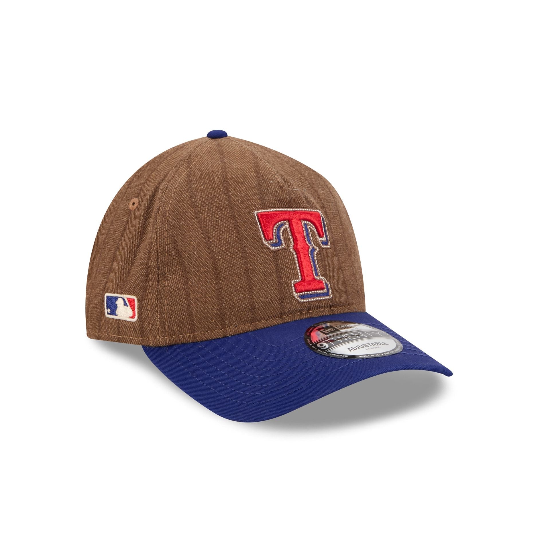 Texas Rangers Three Looms Wool Pinstripe 9TWENTY A-Frame Adjustable Hat