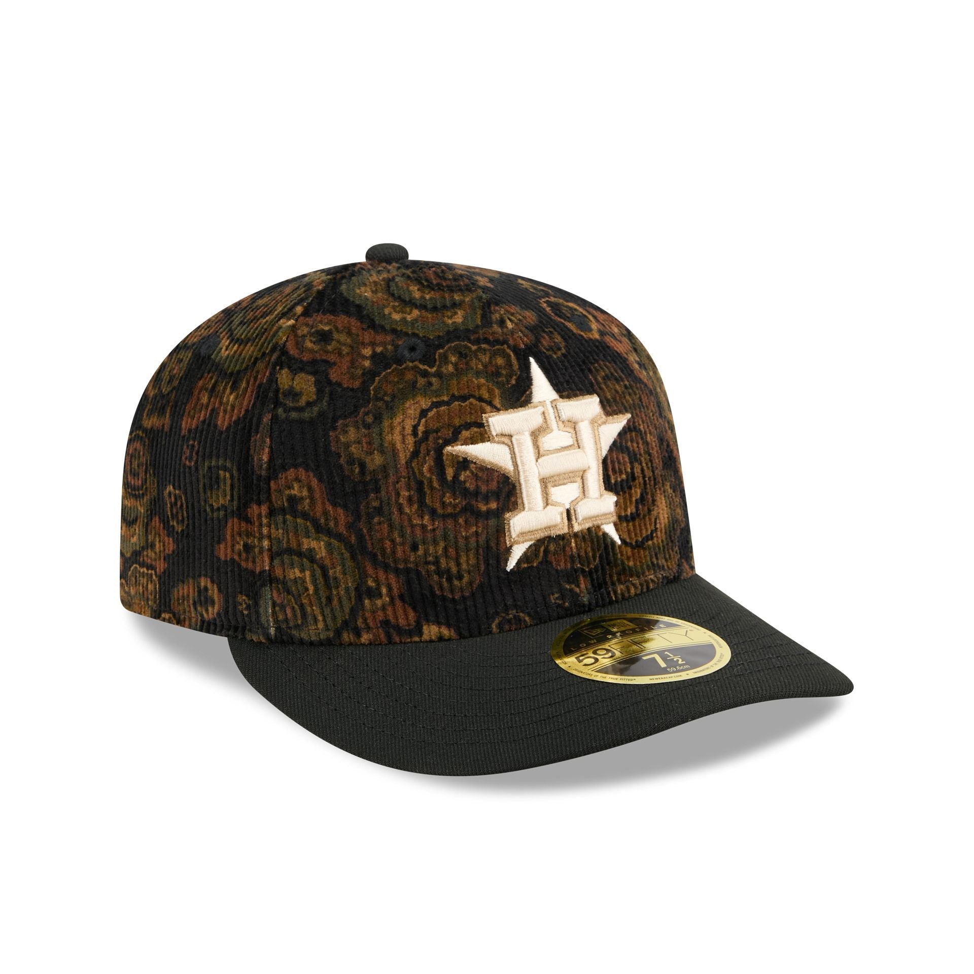 Houston Astros Three Looms Floral Cord Low Profile 59FIFTY Fitted Hat
