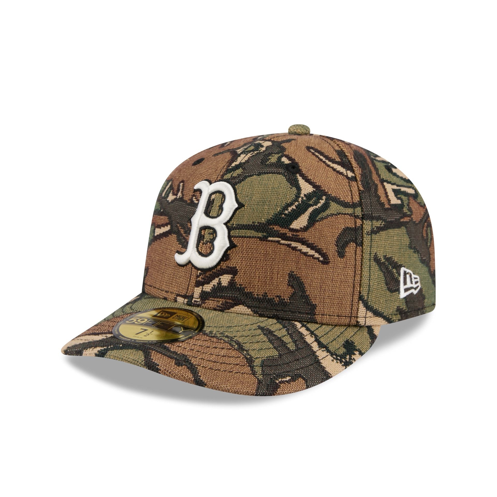 Boston Red Sox Three Looms Jacquard Camo 59FIFTY Fitted Hat