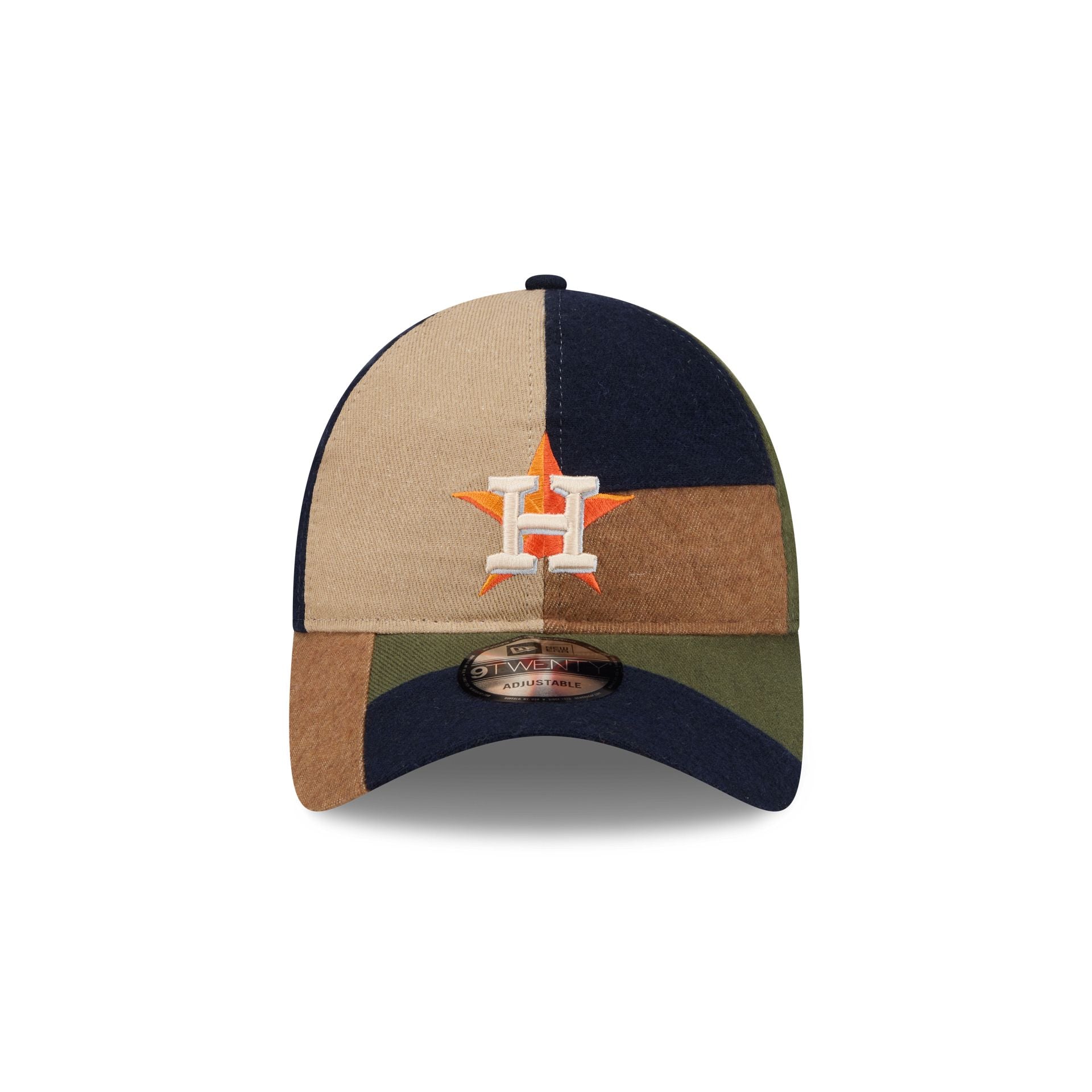 Houston Astros Three Looms Cotton Twill Patchwork 9TWENTY Adjustable Hat