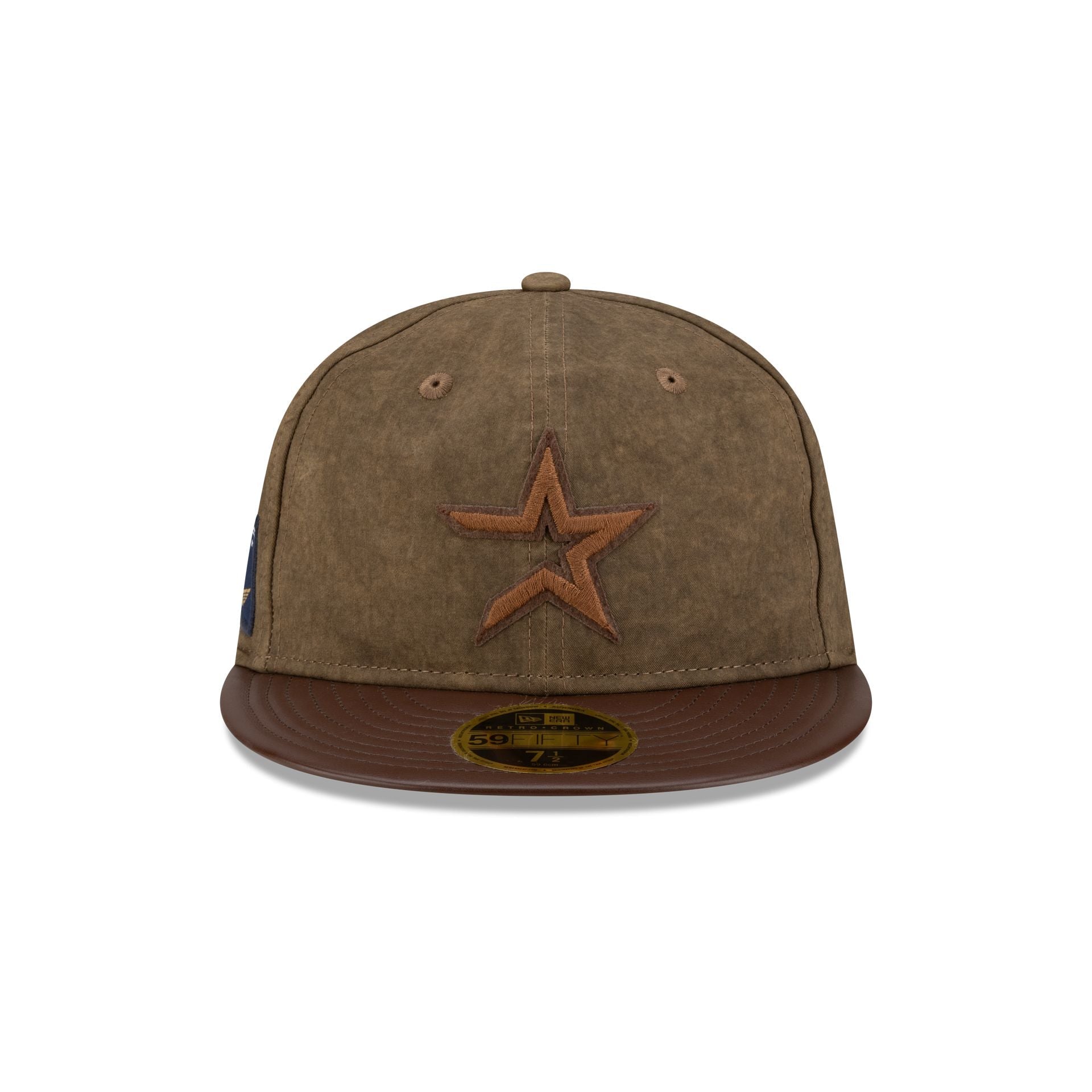 Houston Astros Utility Linen Retro Crown 59FIFTY Fitted Hat
