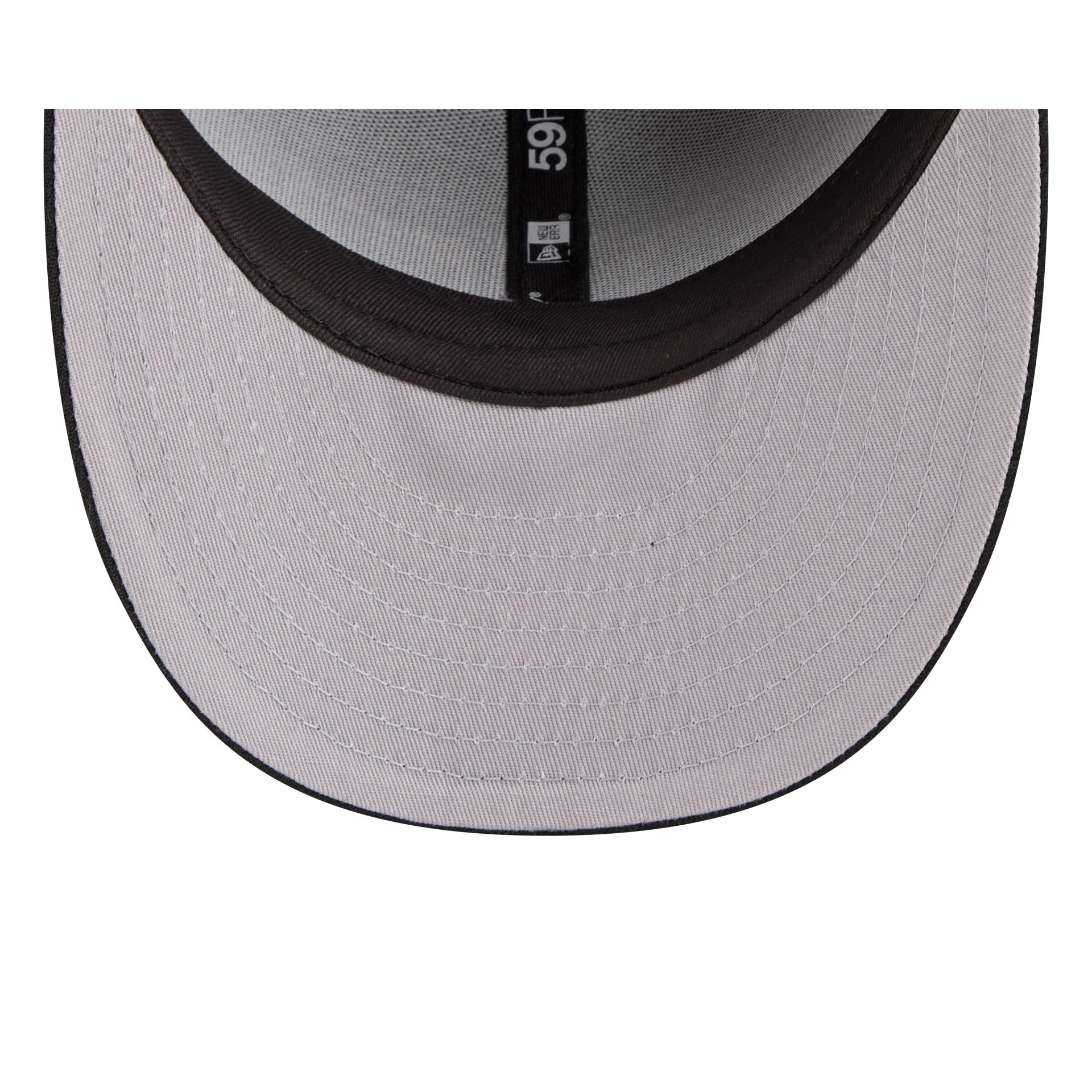 Houston Astros Black Pre-Curve 59FIFTY Fitted Hat