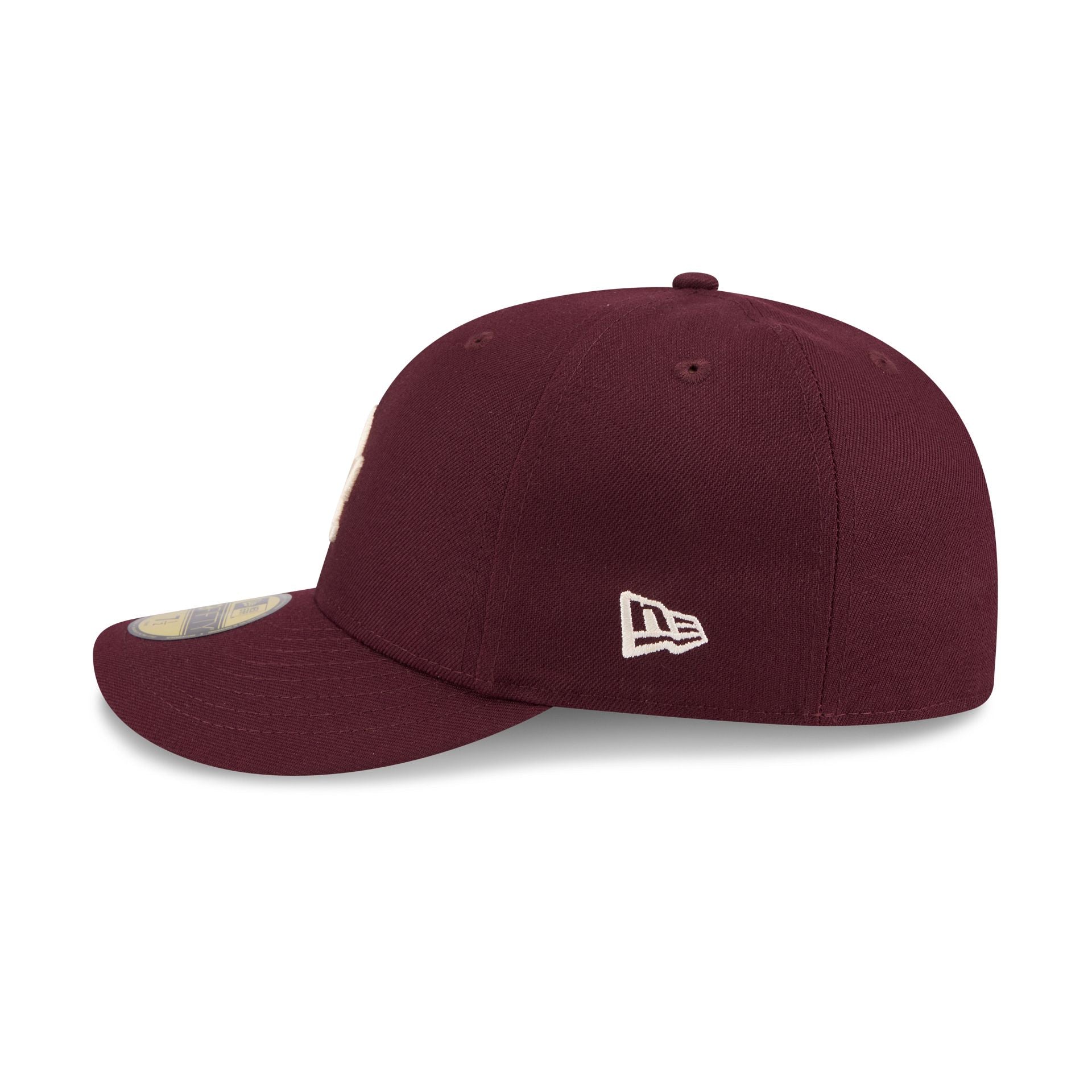 Los Angeles Dodgers Maroon Pre-Curve 59FIFTY Fitted Hat