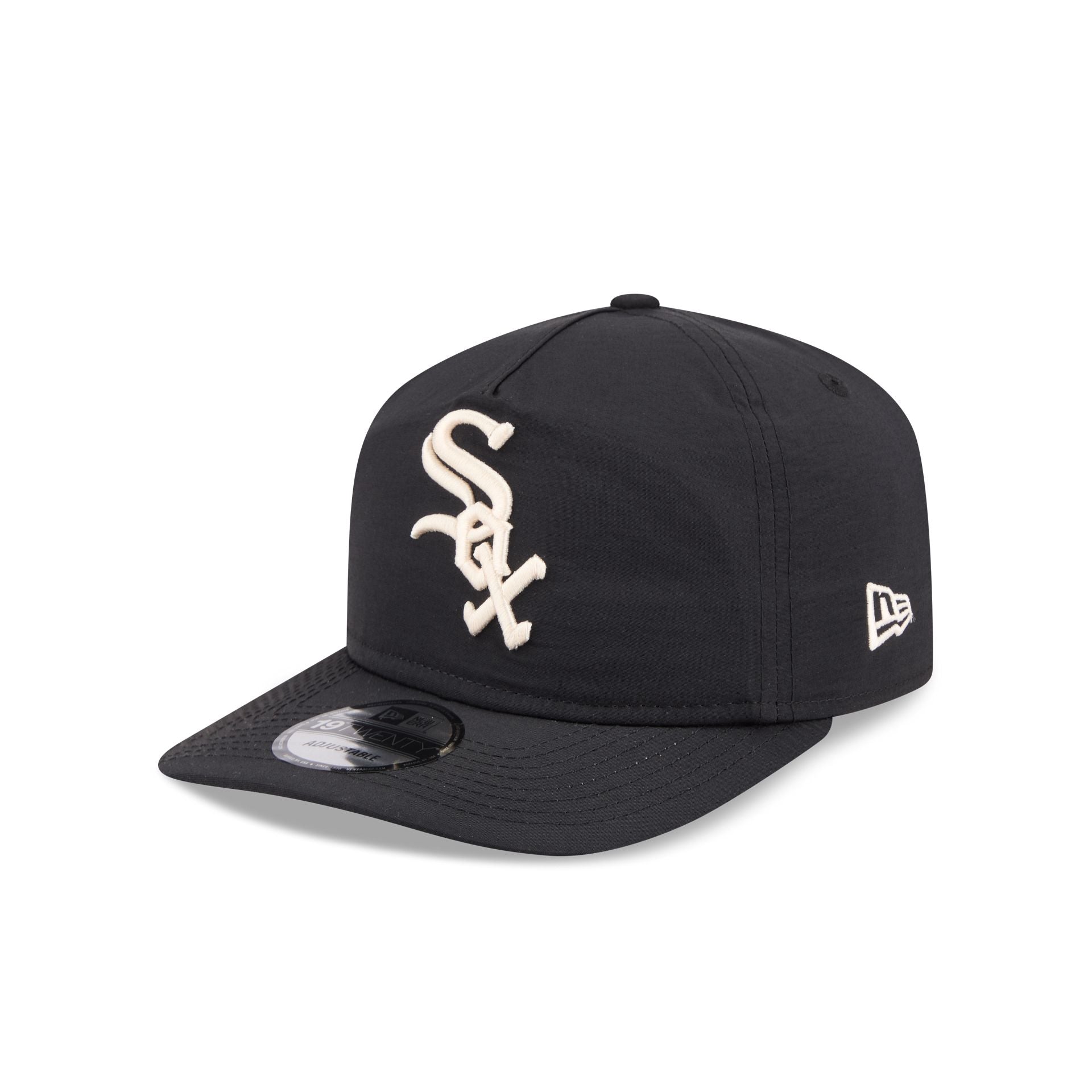 Chicago White Sox Black Nylon 19TWENTY Snapback Hat