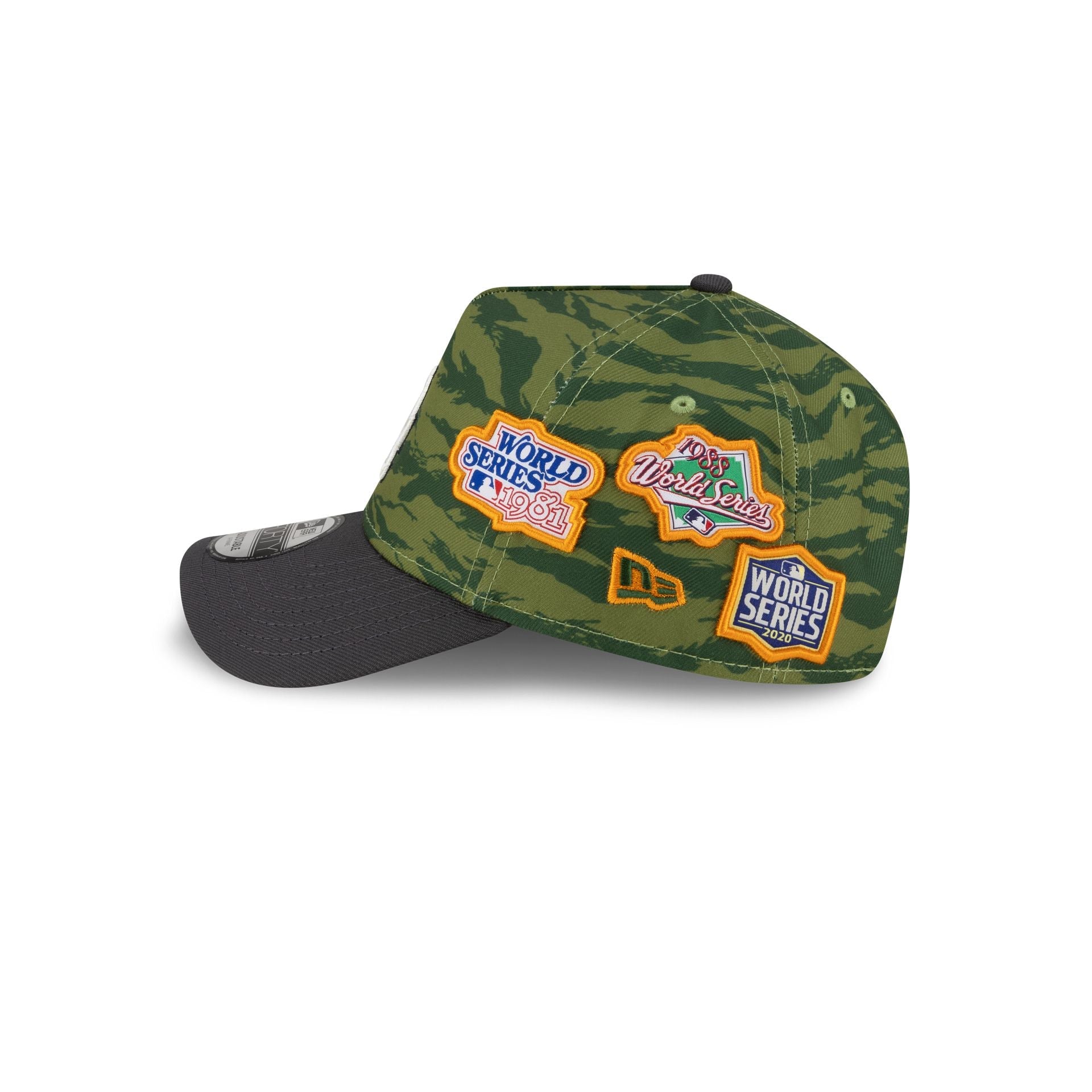 Los Angeles Dodgers Tiger Camo Patches 9FORTY A-Frame Snapback Hat