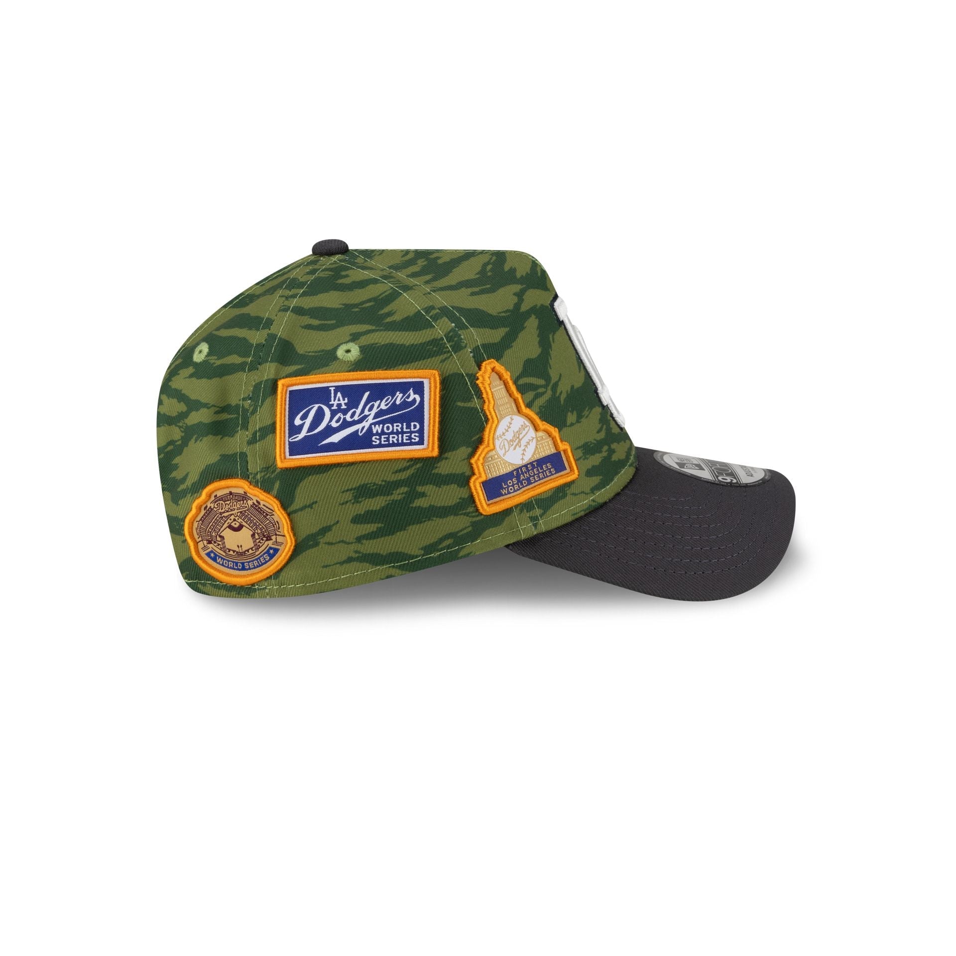 Los Angeles Dodgers Tiger Camo Patches 9FORTY A-Frame Snapback Hat