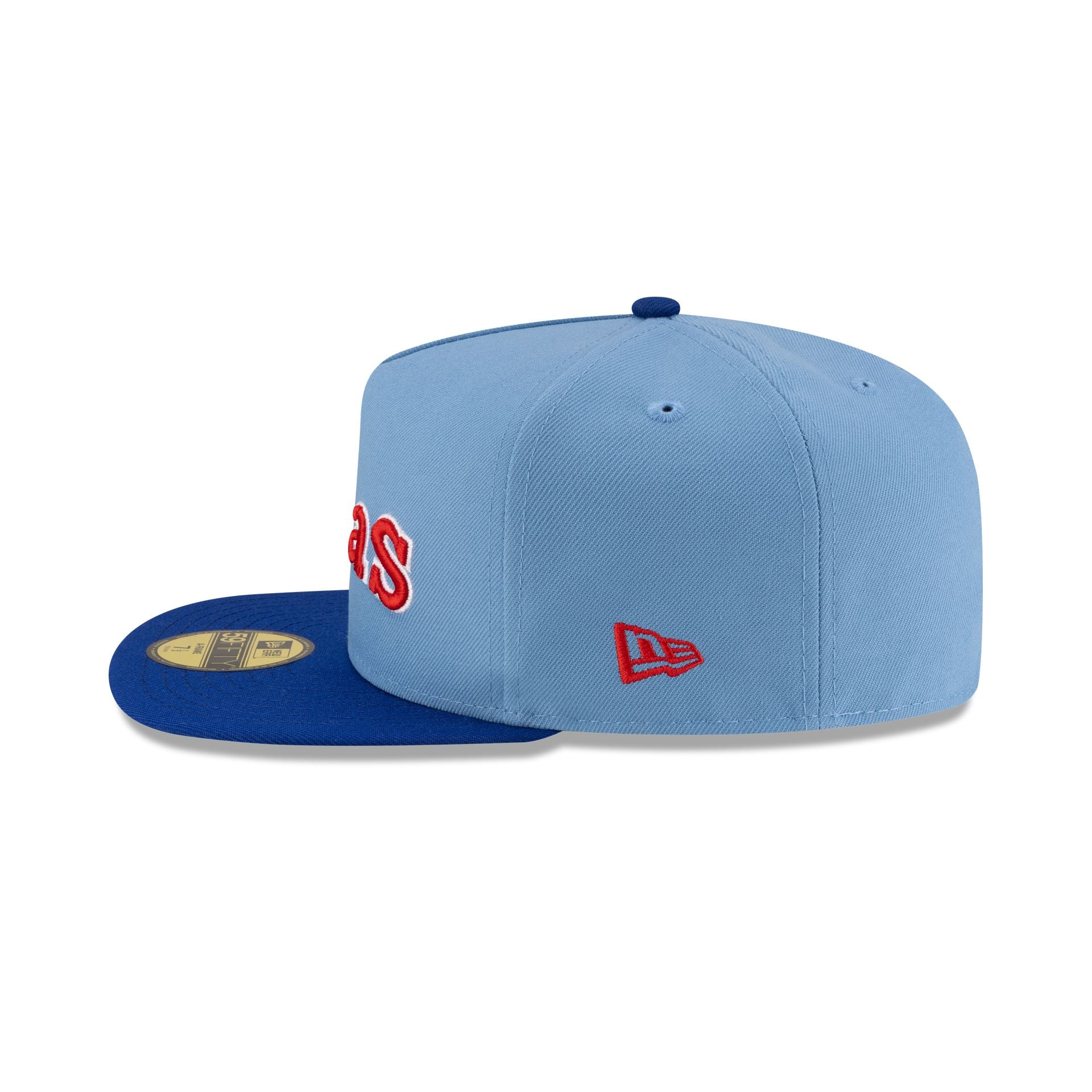 Just Caps Sky Blue Texas Rangers 59FIFTY A-Frame Fitted Hat