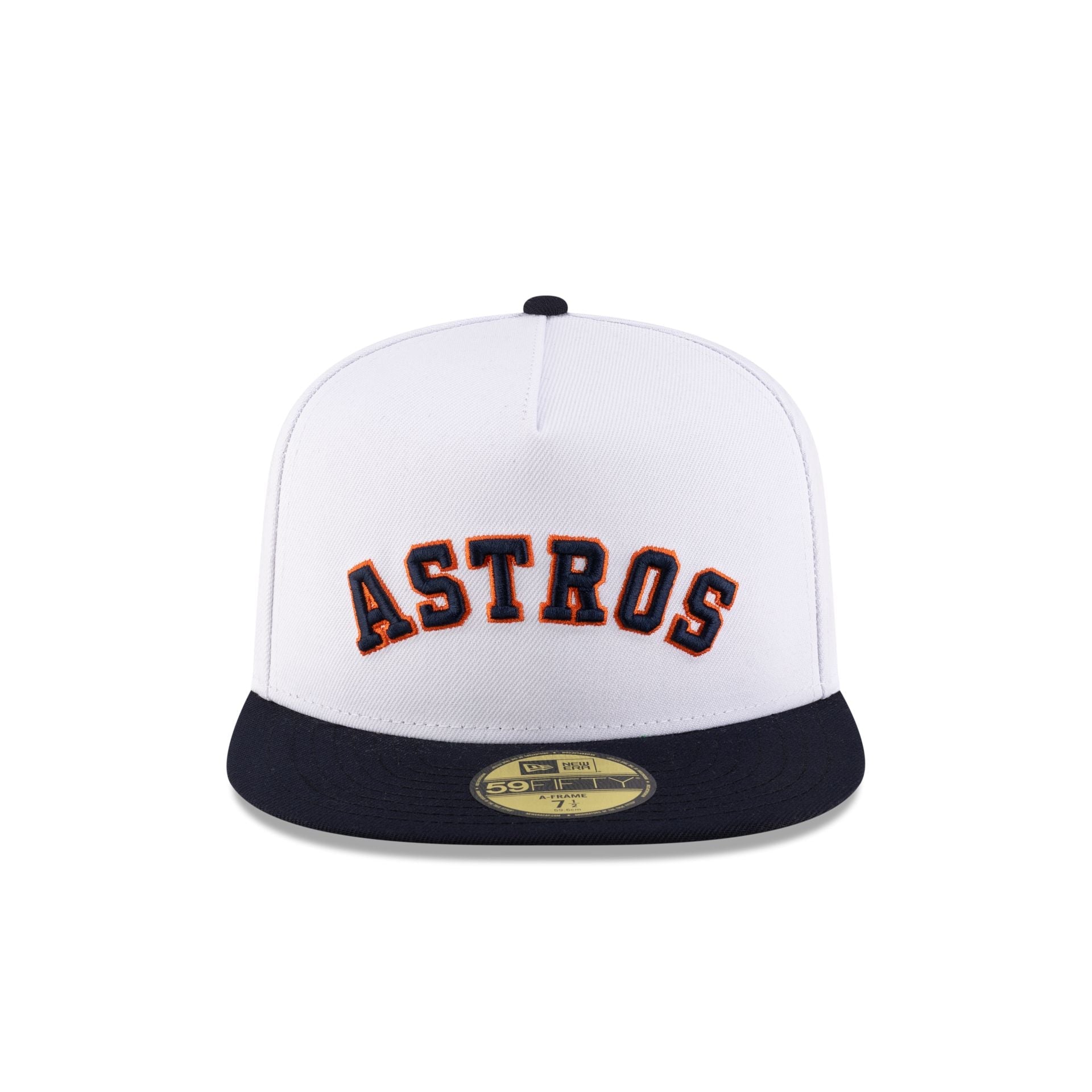 Just Caps League Sidepatch Optic White Houston Astros 59FIFTY A-Frame Fitted Hat
