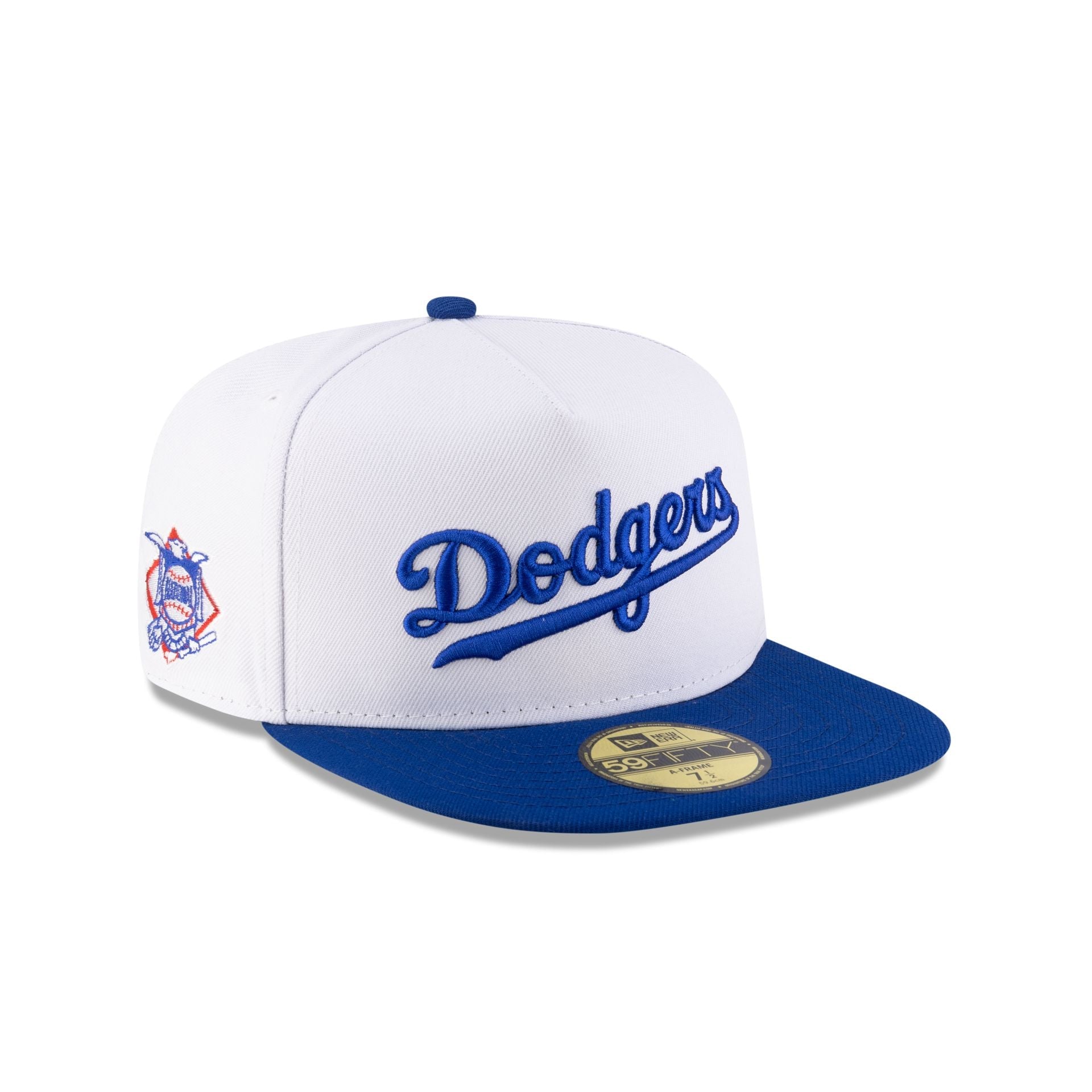Just Caps League Sidepatch Optic White Los Angeles Dodgers 59FIFTY A-Frame Fitted Hat