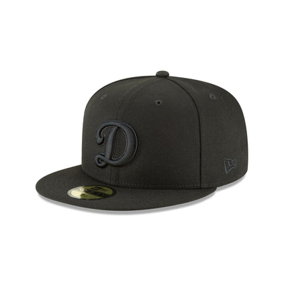 Los Angeles Dodgers World Series Champions Black on Black Alt 59FIFTY Fitted Hat