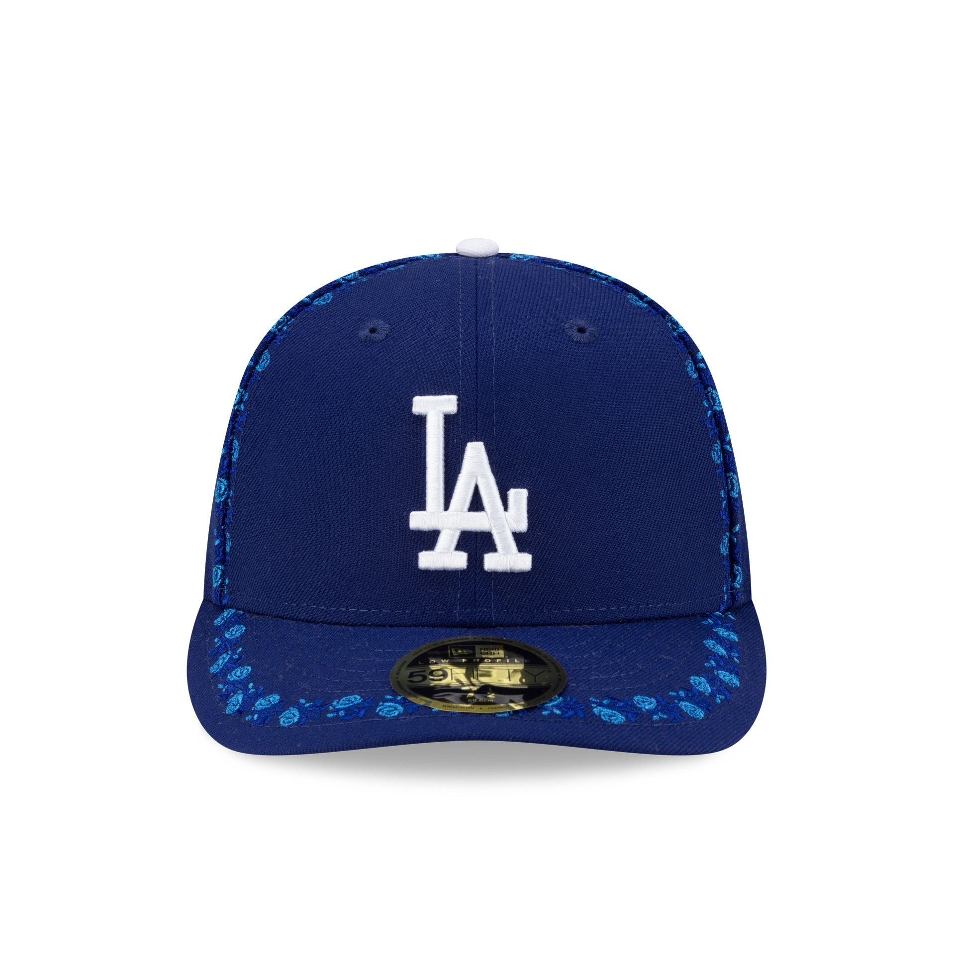 Los Angeles Dodgers Rose Emblem Low Profile 59FIFTY Fitted Hat