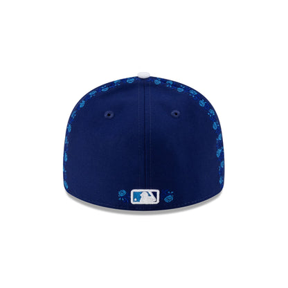 Los Angeles Dodgers Rose Emblem Low Profile 59FIFTY Fitted Hat