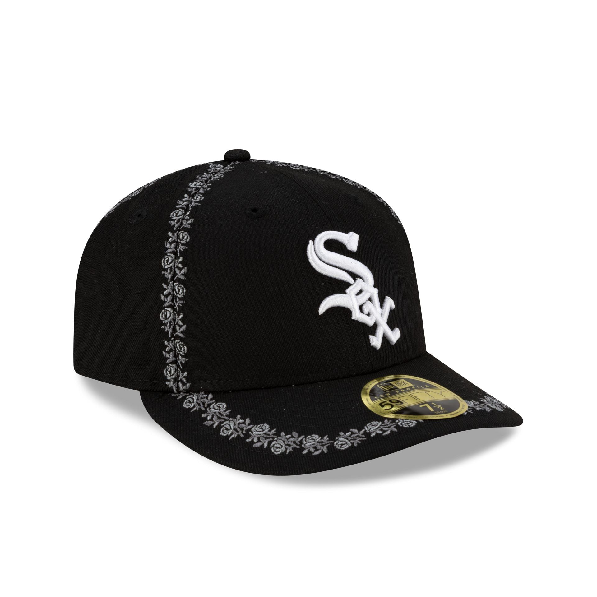 Chicago White Sox Rose Emblem Low Profile 59FIFTY Fitted Hat