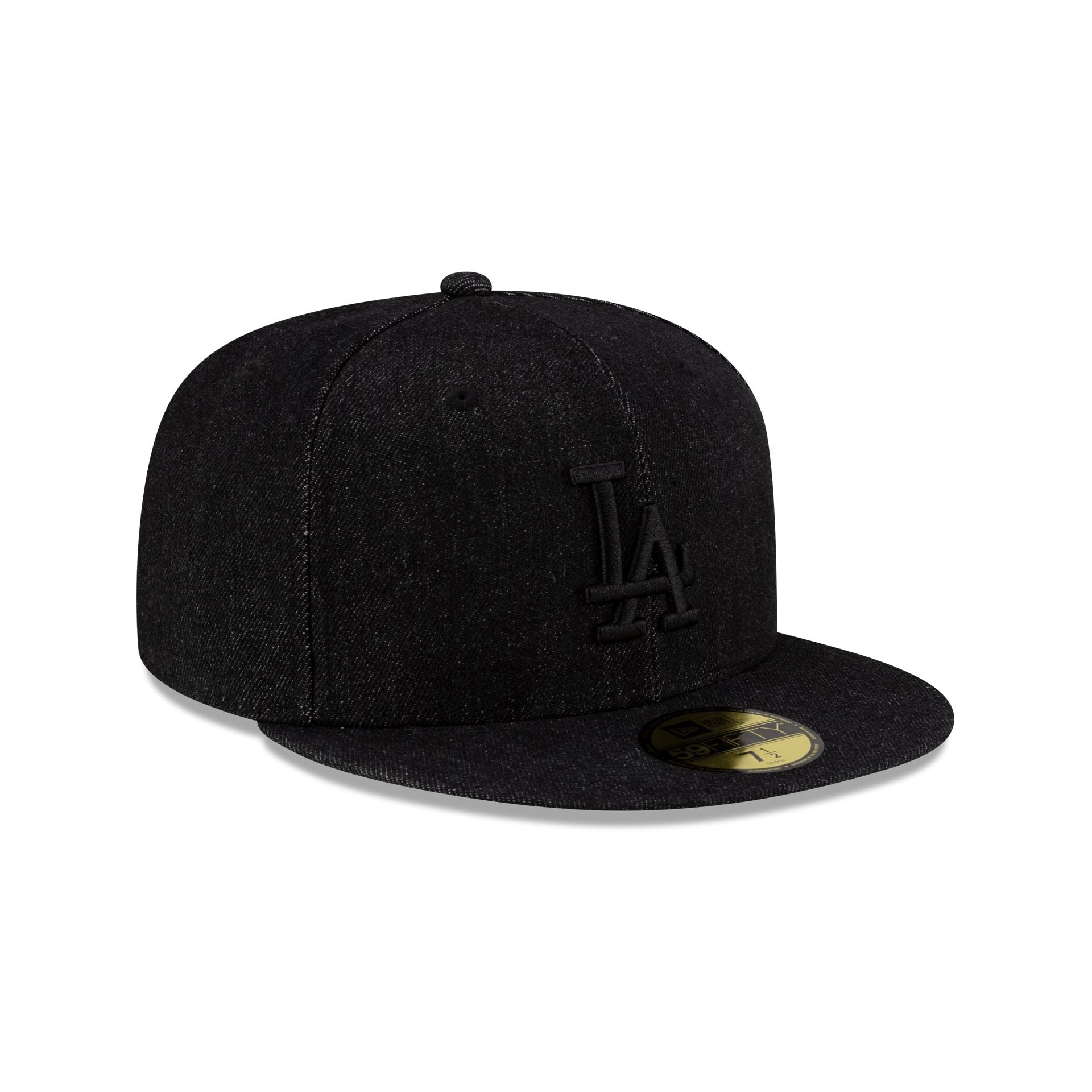 Los Angeles Dodgers Black Denim 59FIFTY Fitted Hat
