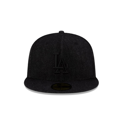 Los Angeles Dodgers Black Denim 59FIFTY Fitted Hat