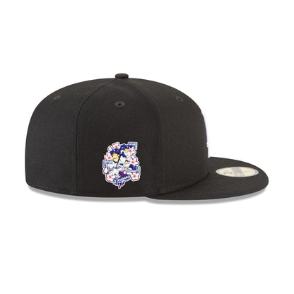 Los Angeles Dodgers Triple Player Side Patch Black 59FIFTY Fitted Hat