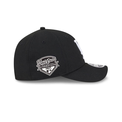 Los Angeles Dodgers 2025 World Series Champions Black & White 9FORTY M-Crown Snapback Hat
