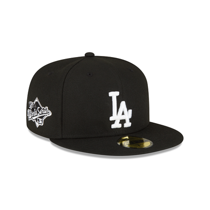 Los Angeles Dodgers Sidepatch Black 59FIFTY Fitted Hat