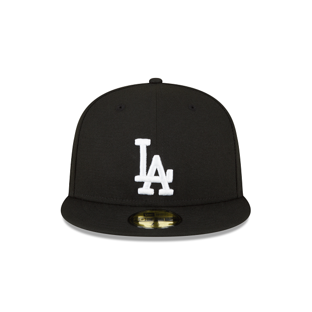 Los Angeles Dodgers Sidepatch Black 59FIFTY Fitted Hat