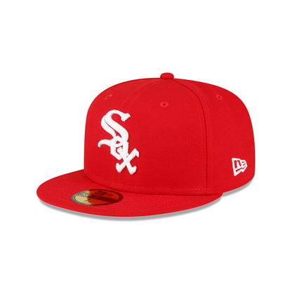 Chicago White Sox Sidepatch Red 59FIFTY Fitted Hat